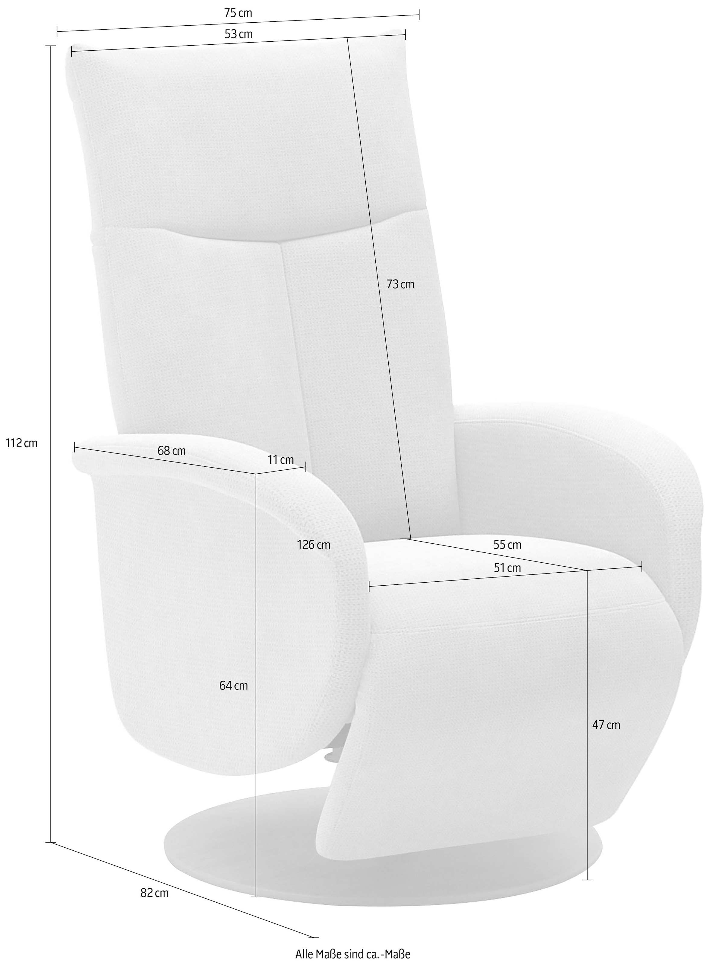 Home affaire TV-Sessel »Glendale« wahlweise mit Aufstehhilfe, 2 Motoren und Akku