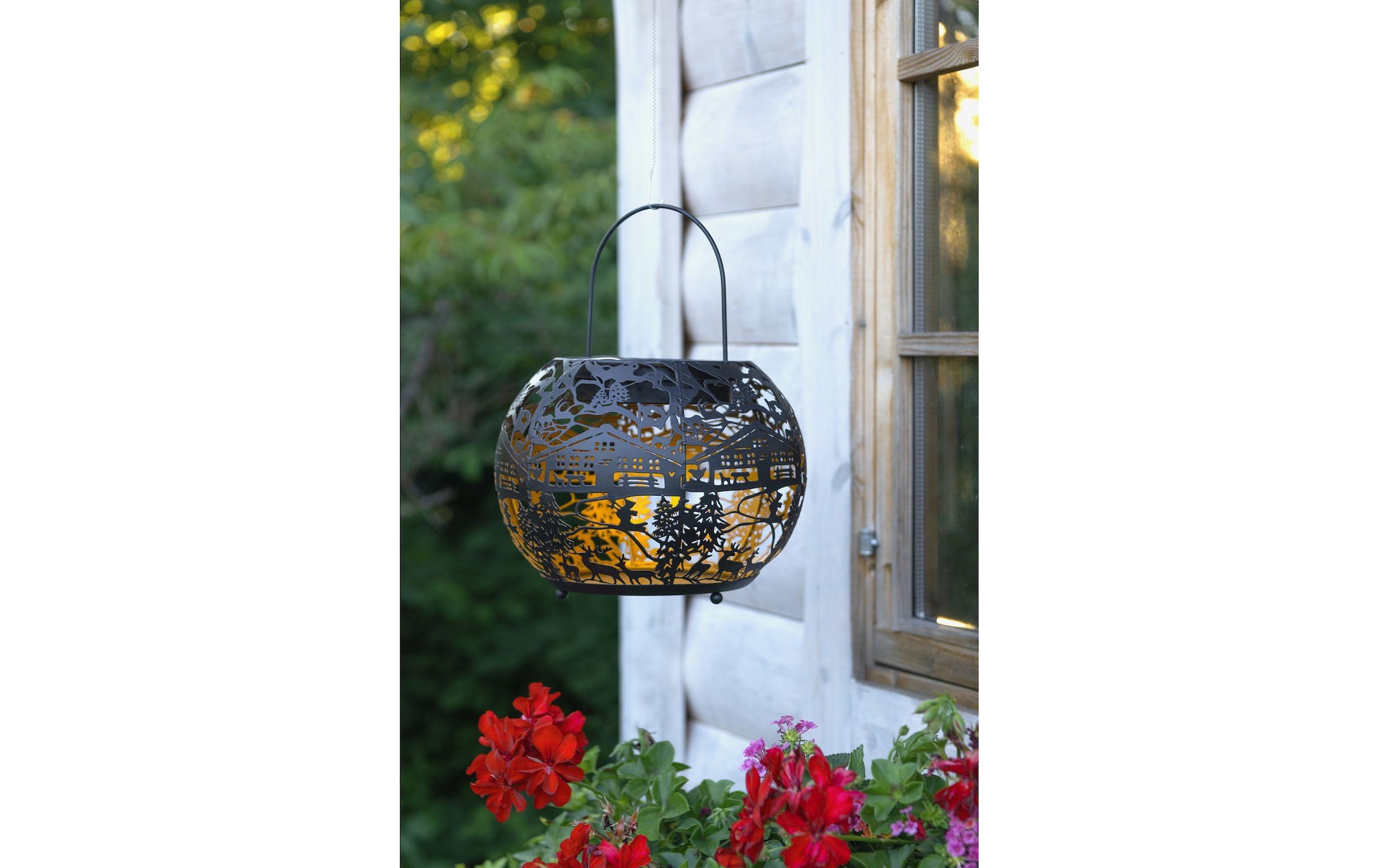 STT LED Solarleuchte »Globe Silueta« Warmweiss