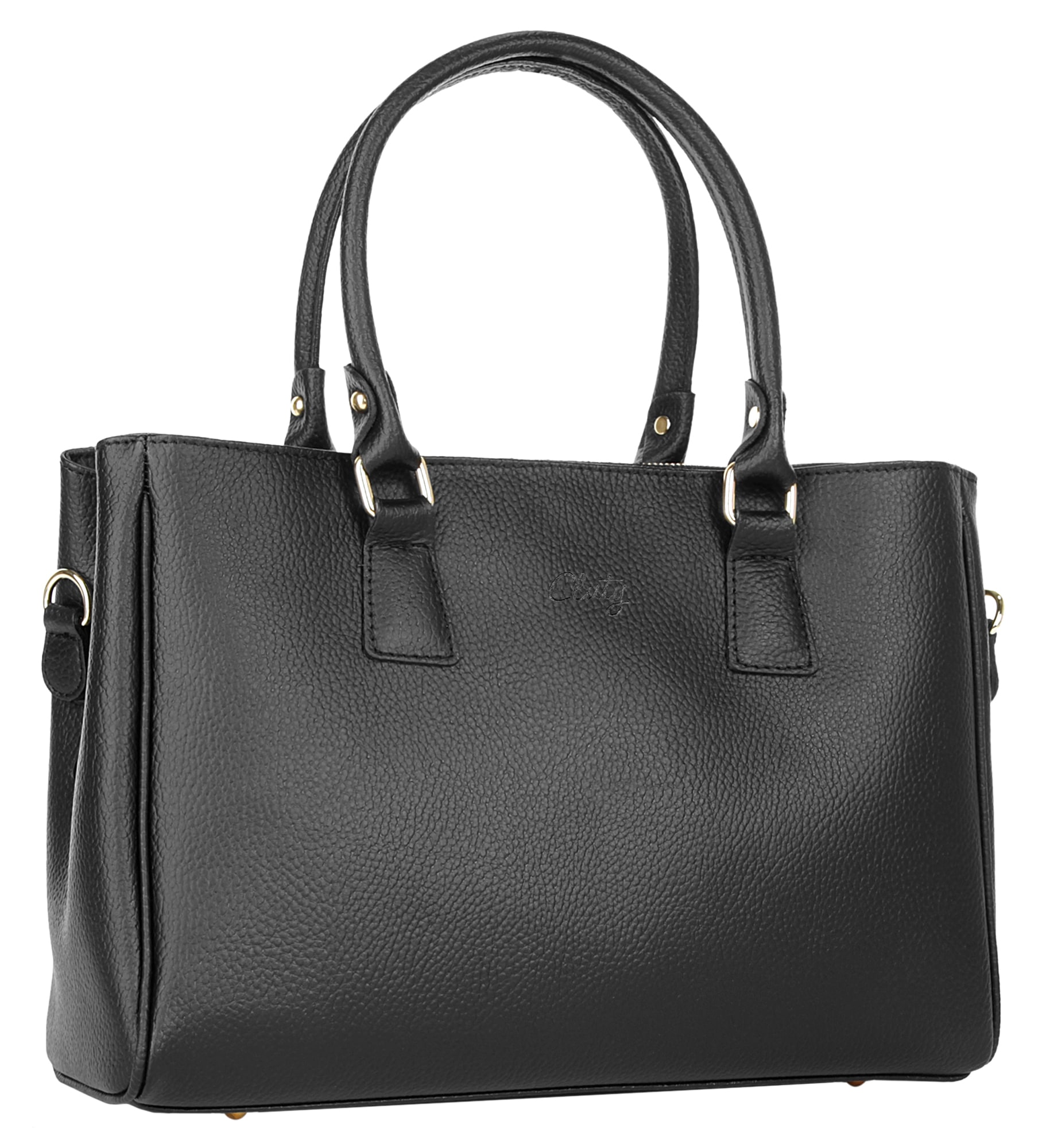 Cluty Henkeltasche echt Leder, Made in Italy