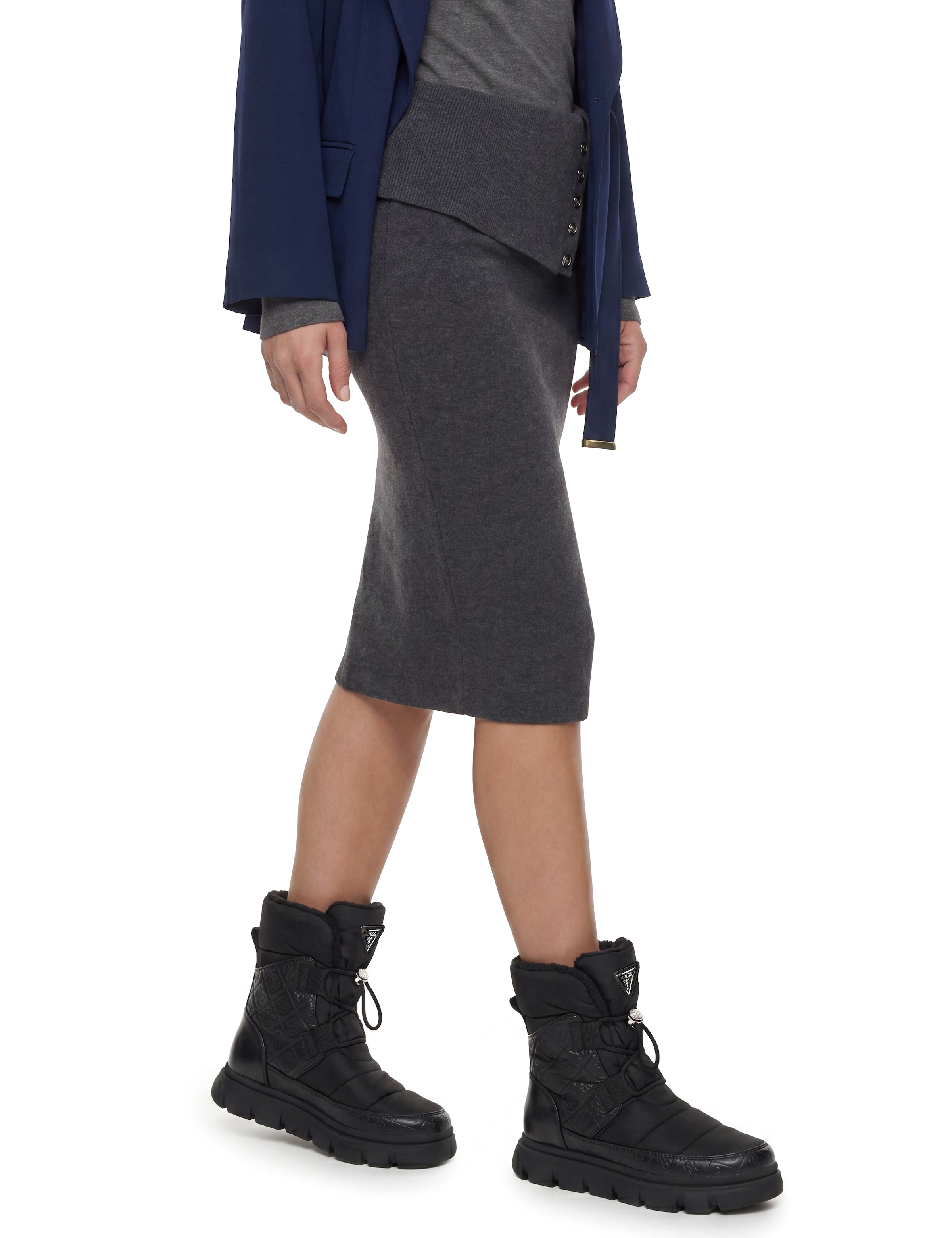 Guess Bottines à lacets »MABRY«  Winterboots mit Schnellverschluss und Gummizug