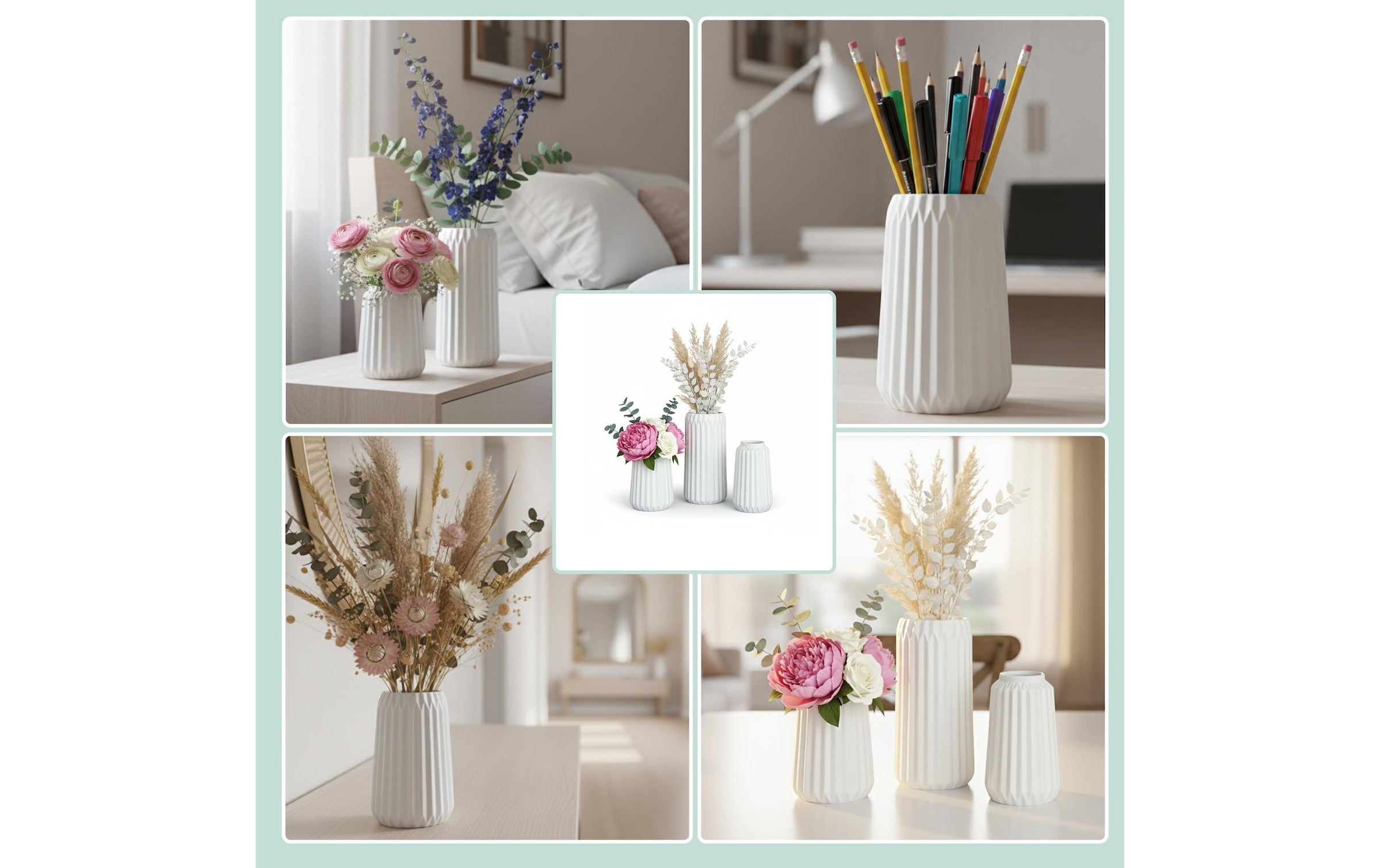 relaxdays Vase décoratif »3-teilig«