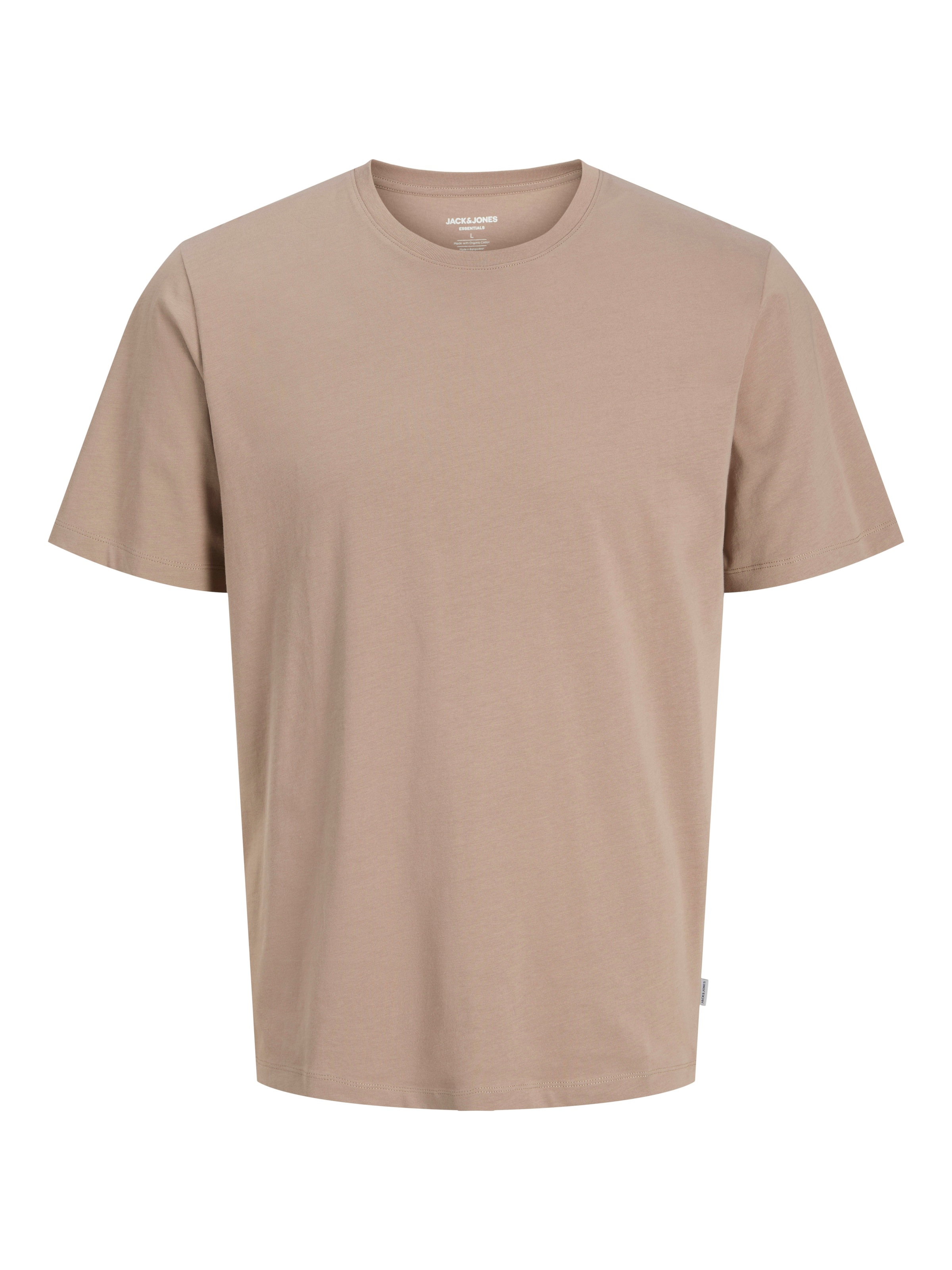 Jack & Jones Shirt à col rond »JJEORGANIC BASIC TEE SS O-NECK NOOS« Coton, coupe regular fit