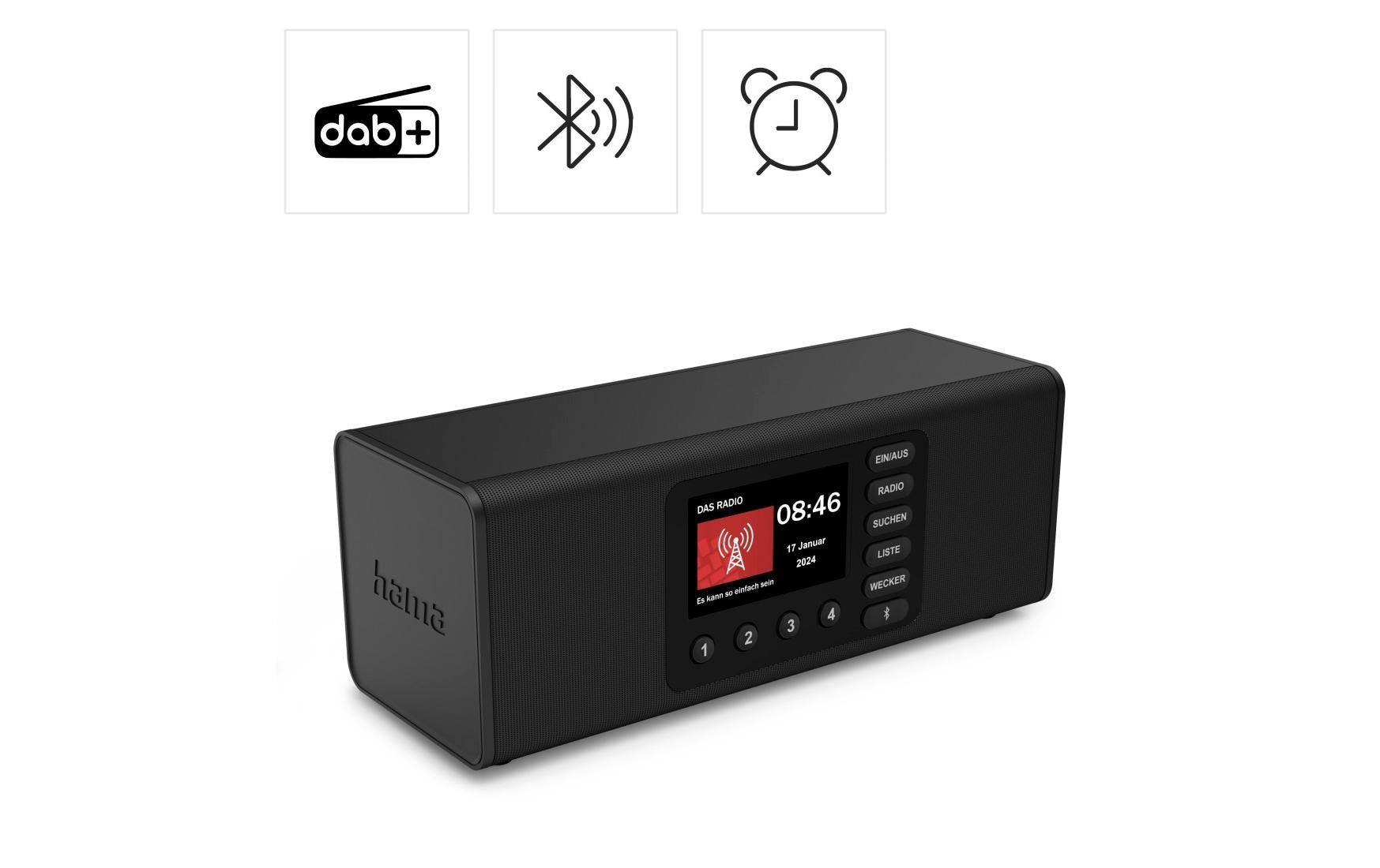 Hama Digitalradio (DAB+) »DR2002« (Bluetooth Digitalradio (DAB+) )