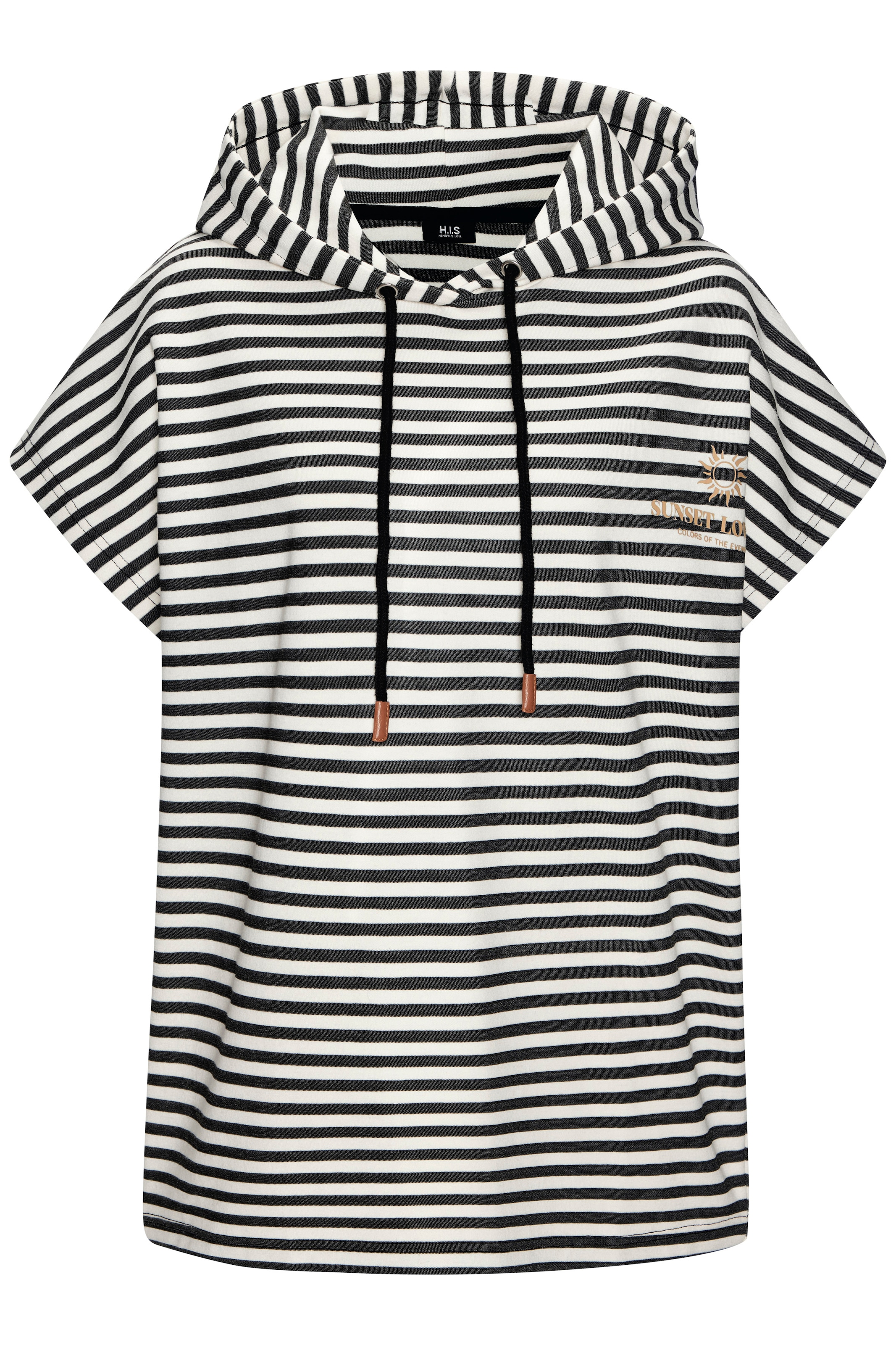 H.I.S T-shirt à capuche mit Kordelzug und weitem Armausschnitt, Loungewear