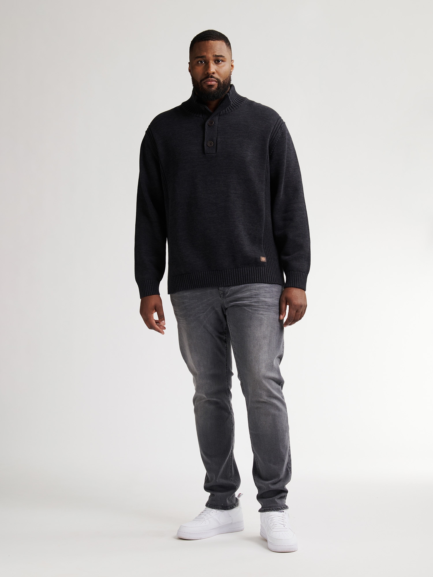 Petrol Industries Pull en tricot mit Rippbündchen