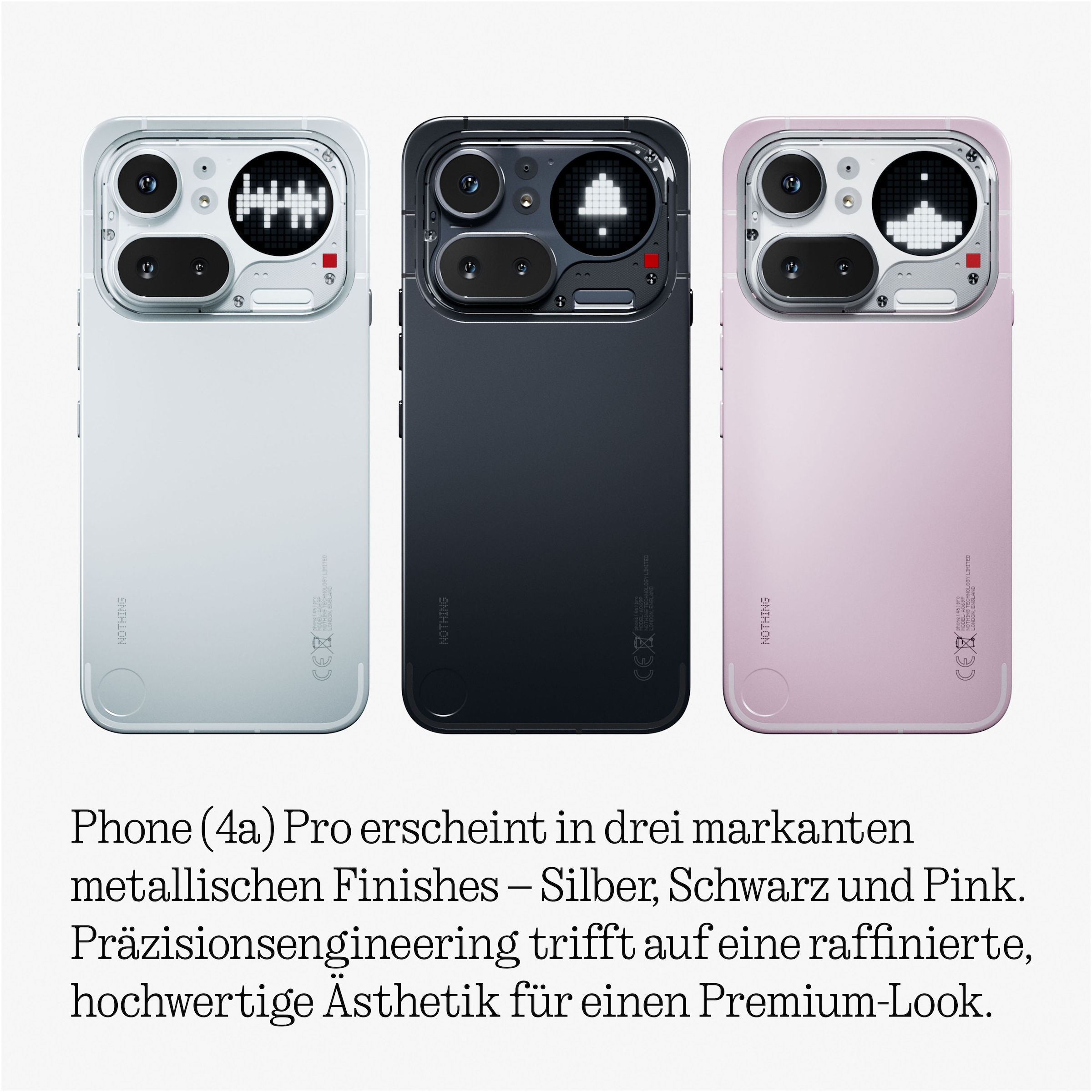 NOTHING Smartphone »Phone (4a) Pro« silber