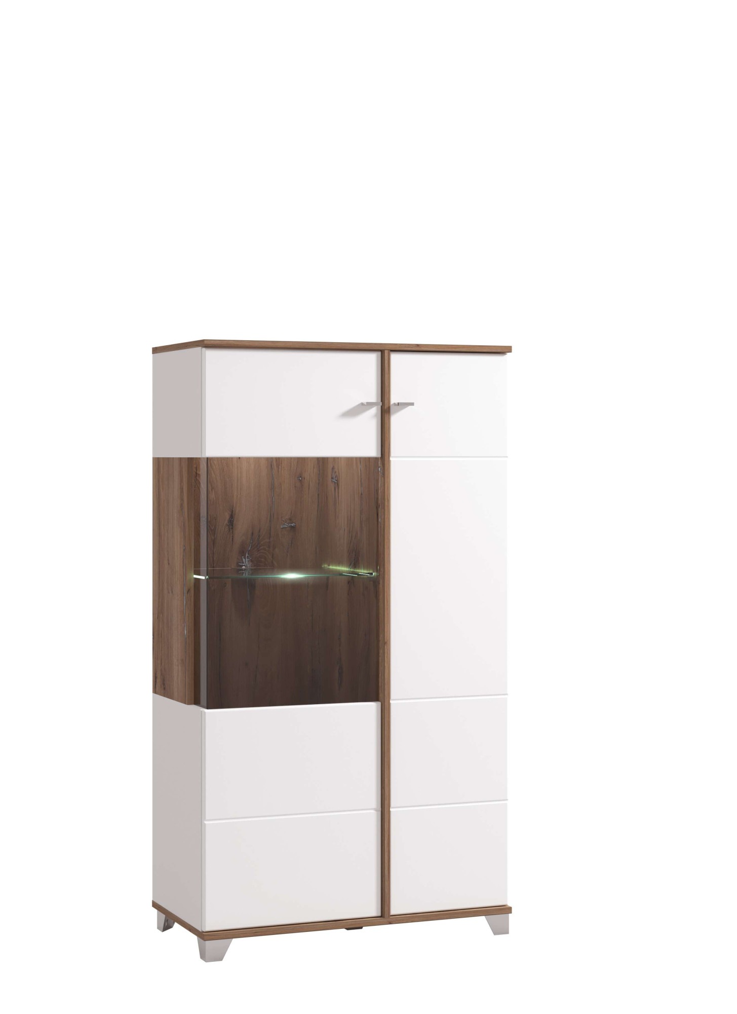 INOSIGN Buffet haut »Burgundy Sideboard, Stauraumschrank, Anrichte, Hochschrank, B93cm« Hochglanzfronten und eine Innenausstattung in Flagstaff Eiche