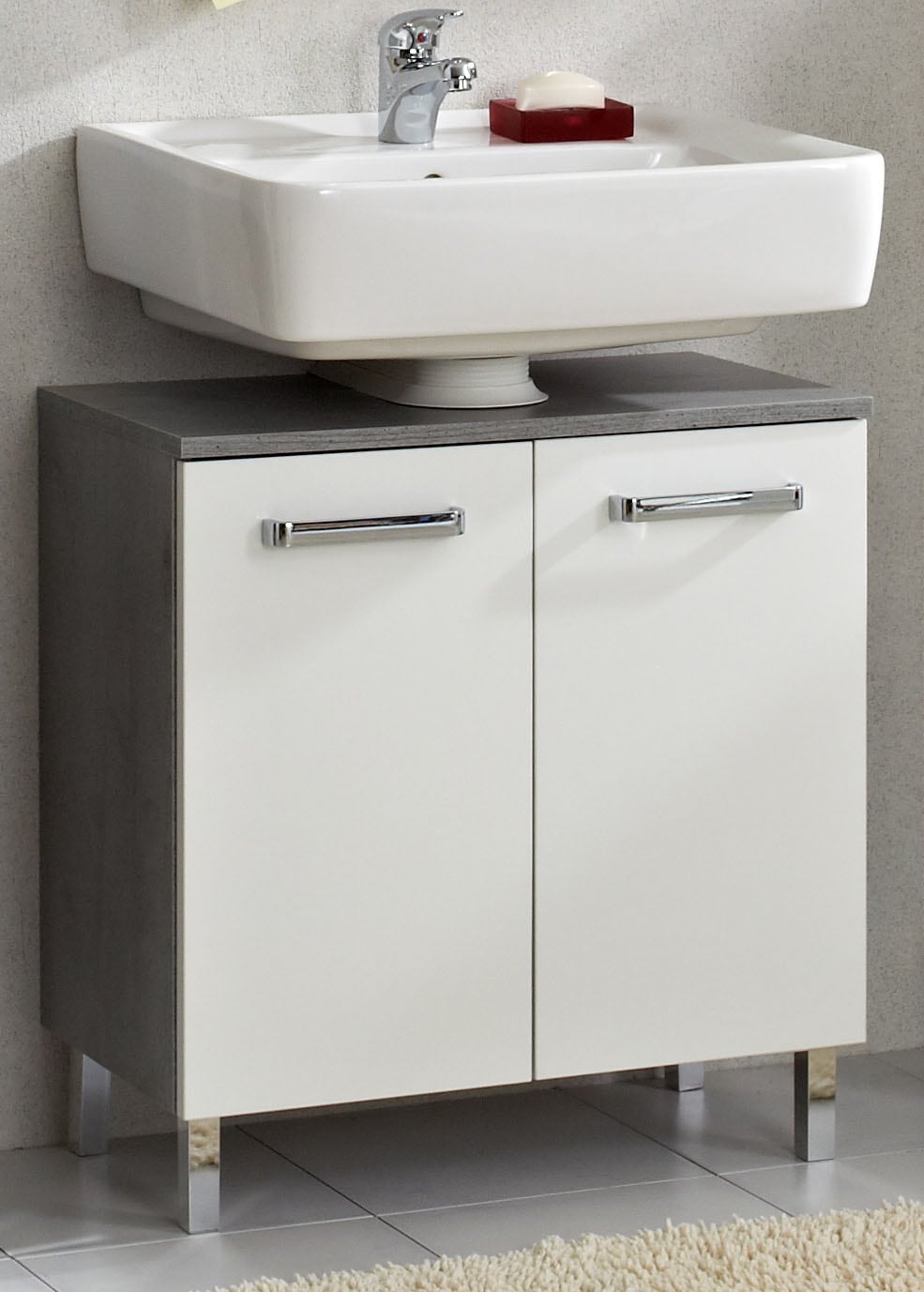 Saphir Armoire sous lavabo »mit Siphonausschnitt«