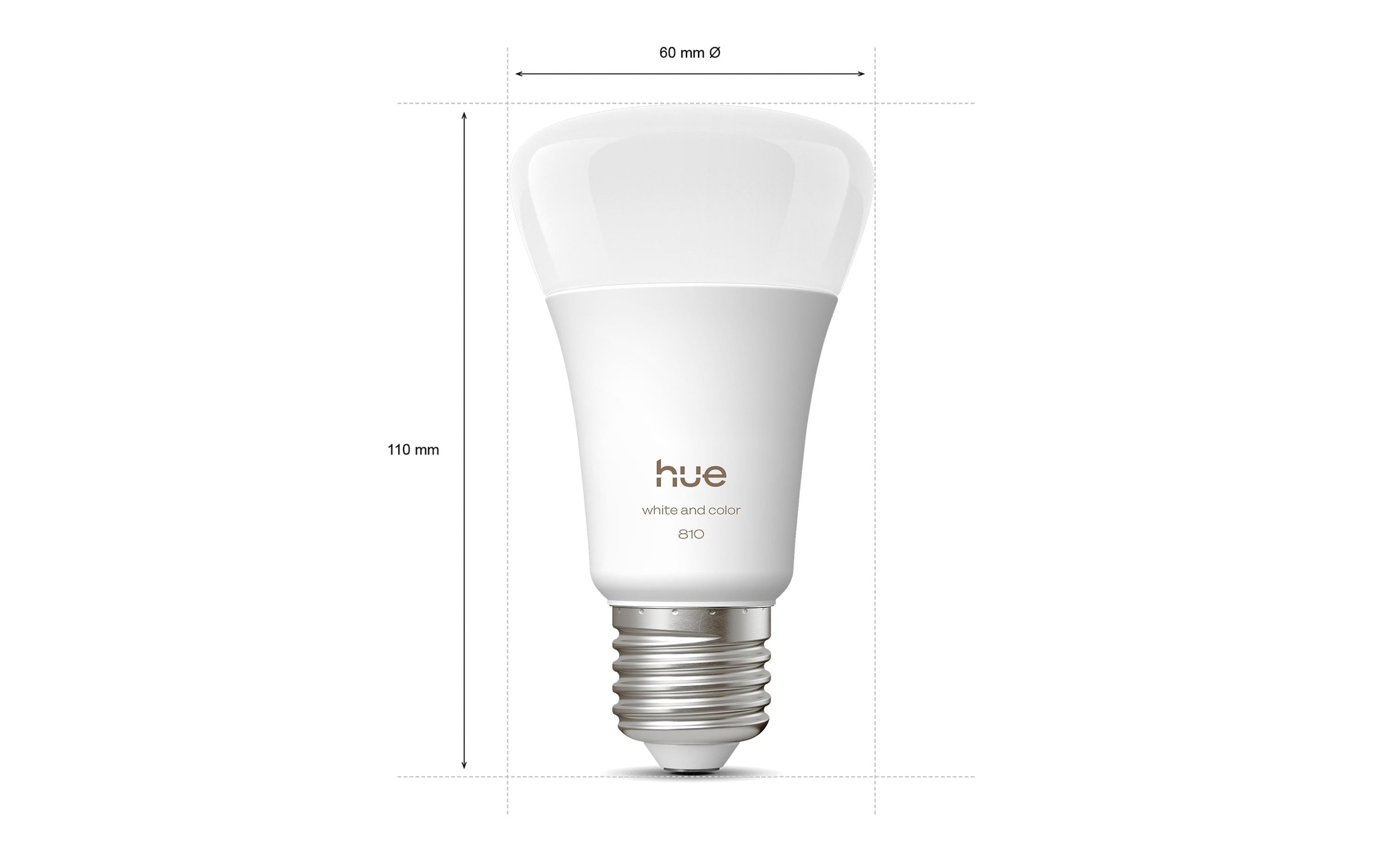 Philips Hue Ampoules LED »Leuchtmittel White & Col. Amb. E27 Viererpack 4 x 810 lm« Blanc froid | blanc chaud | blanc neutre