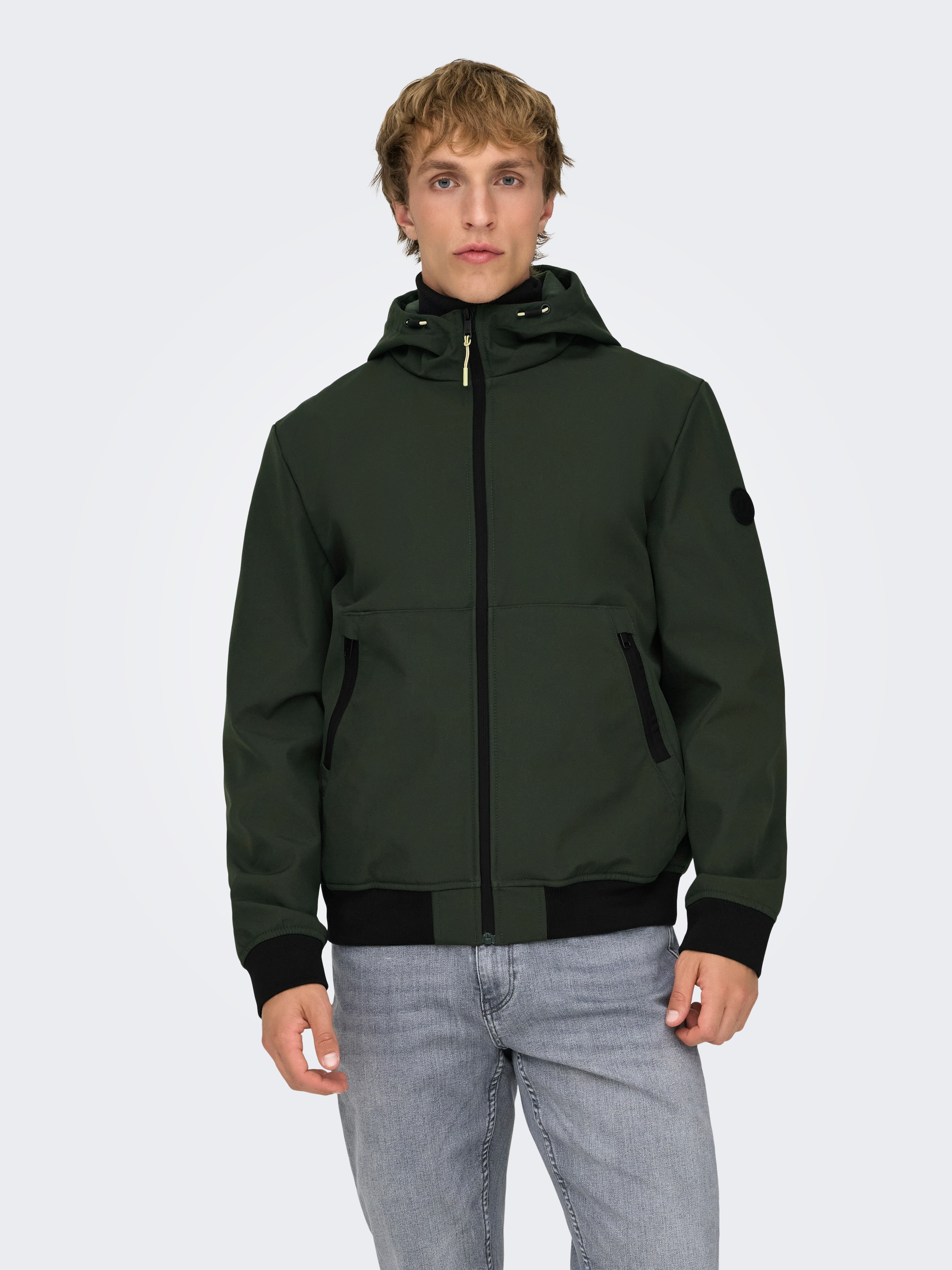 ONLY & SONS Veste softshell »ONSBOWIE SOFTSHELL BOMBER NOOS« mit Kapuze
