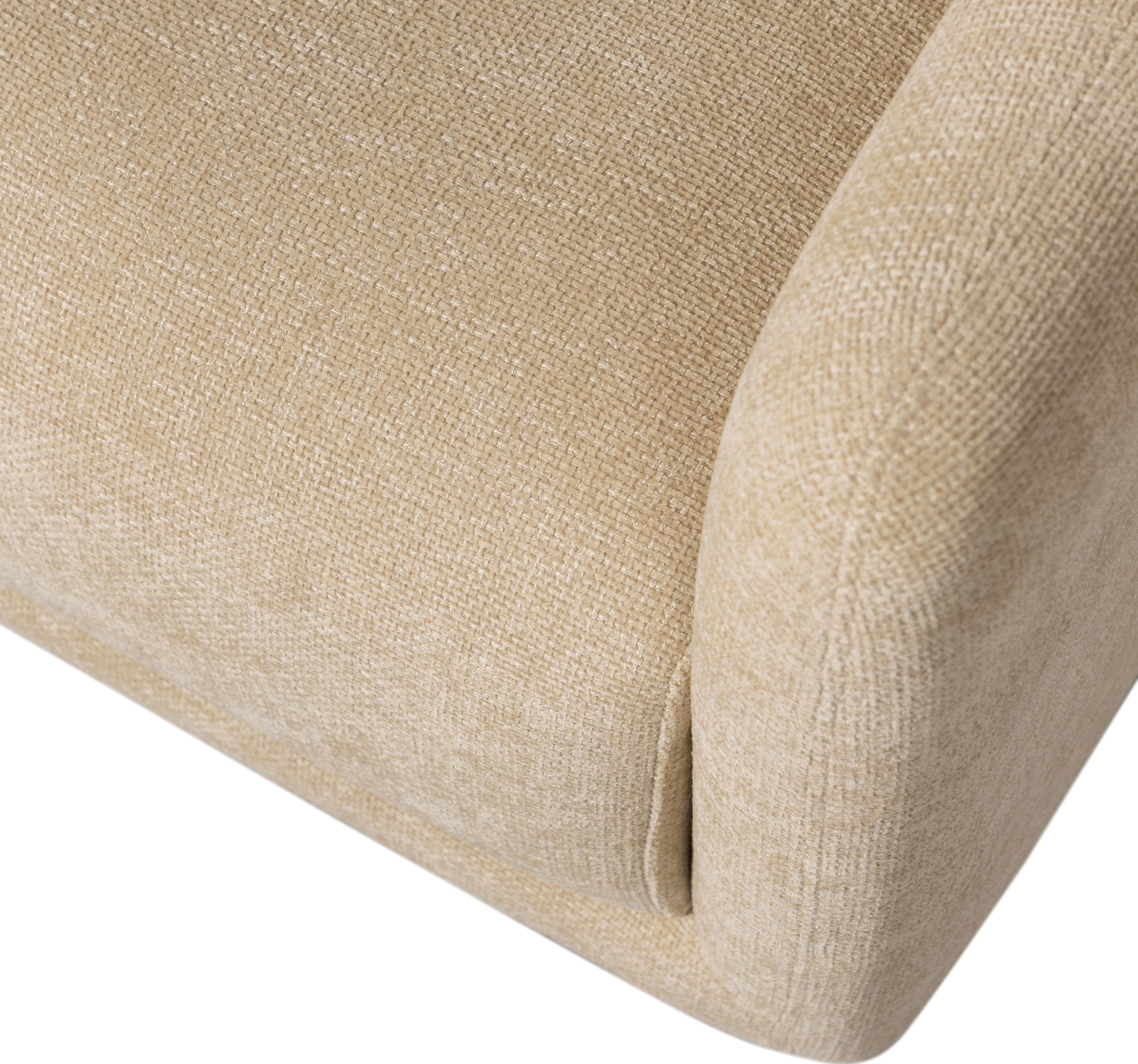 WOOOD Fauteuil pivotant »Oscar Chenille-Bezug mit Drehmechanismus, H64 x B78 x T79 cm« Charge maximale 120 kg, assise cubique, résistance maximale à l'usure