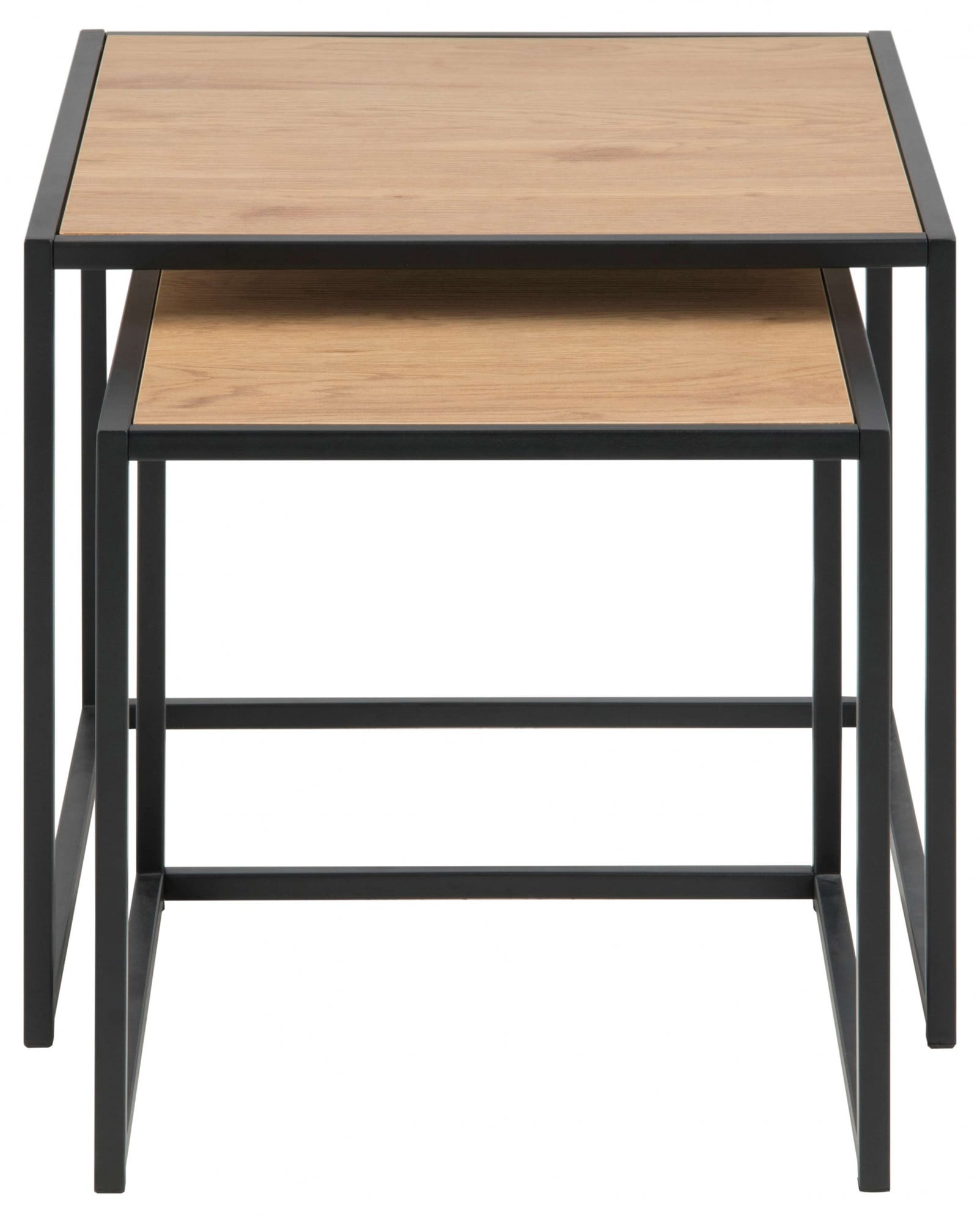 ACTONA GROUP Table basse »Seaford« Table d’appoint, table basse, OTTOs Choice,  ensemble de tables basses, aspect chêne sauvage, structure en acier, set de 2 pièces