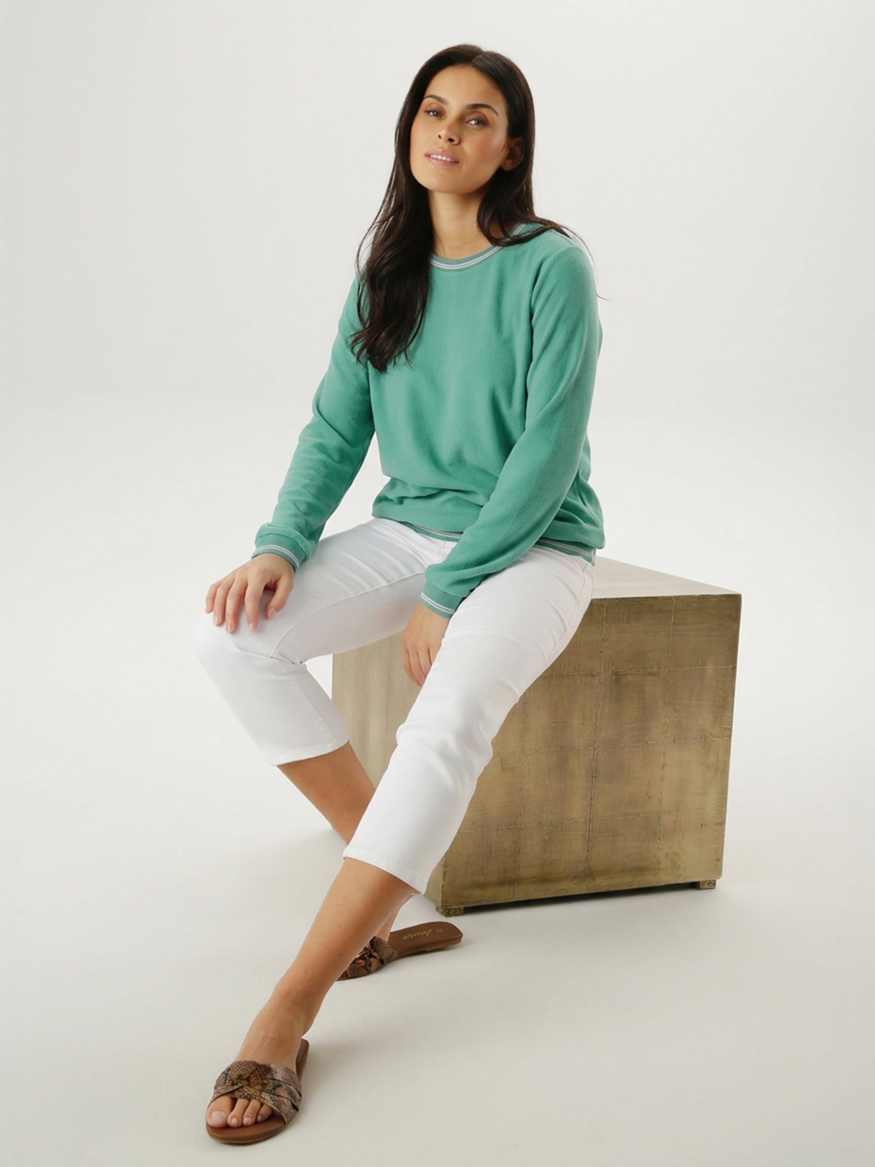 Aniston SELECTED Shirtbluse mit sportiven Bündchen