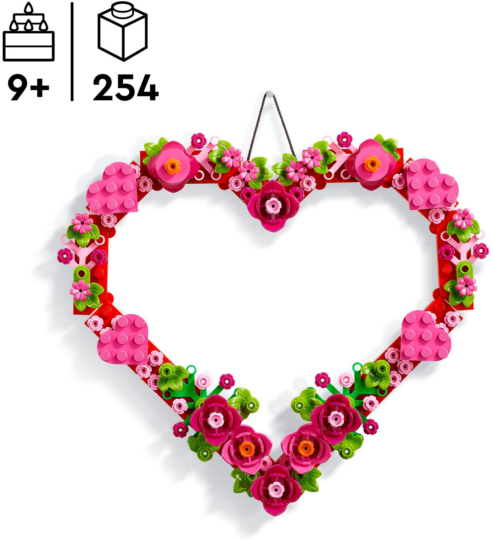 LEGO® Pions de construction »Herz-Deko (40638), LEGO Iconic« Made in Europe