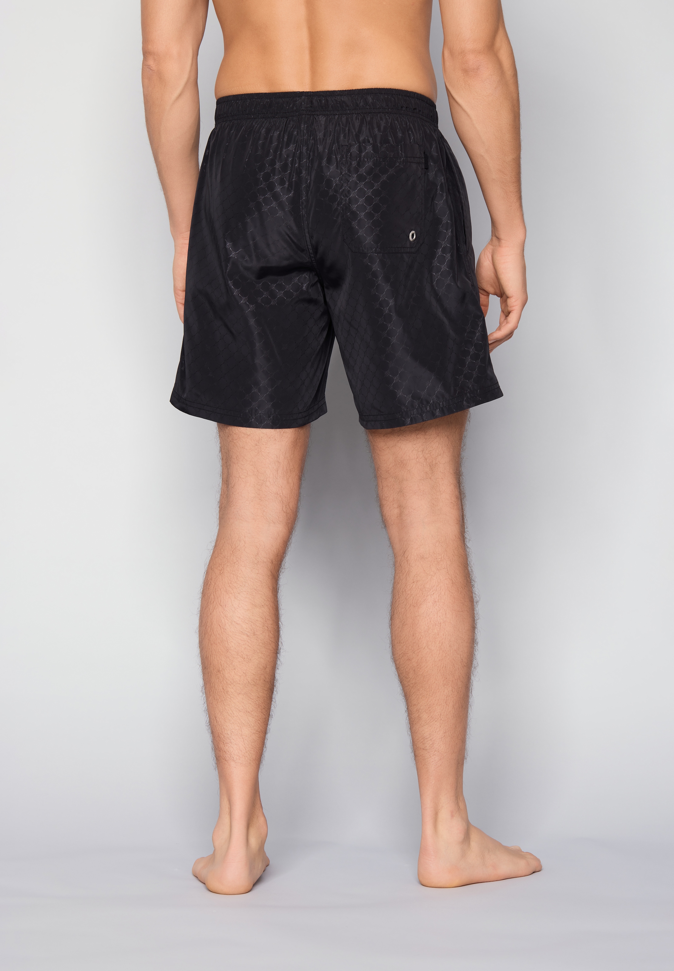 JOOP! Badeshorts »Cortina AOP« Allover Cornflower-Logo, mit Tunnelzug, seitliche Taschen