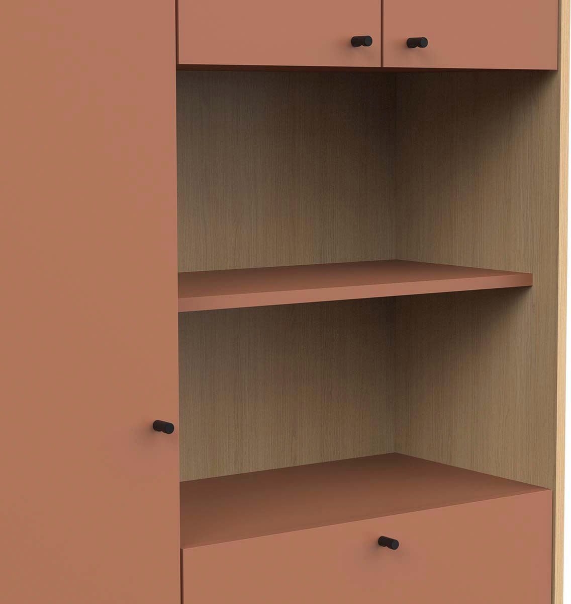 Demeyere GROUP Armoire à linge »ELISA Schranksäule 5 Türen/1 Schublade« Beaucoup d'espace de rangement pour les objets quotidiens dans la salle de bain