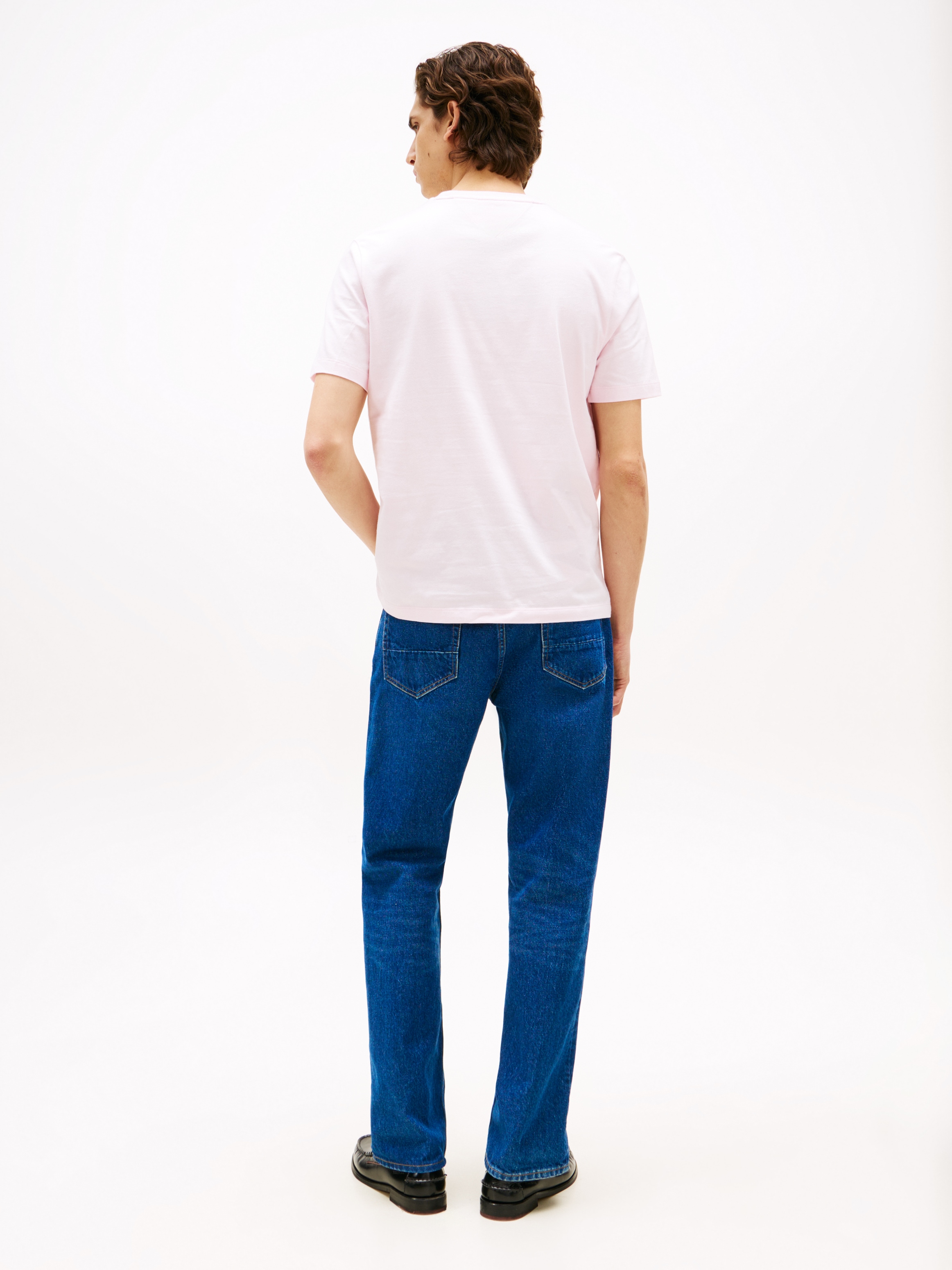 Tommy Hilfiger T-shirt »ESSENTIAL REGULAR FIT SOLID  mit Stickerei« unifarben, casual, Baumwolle, Rundhals