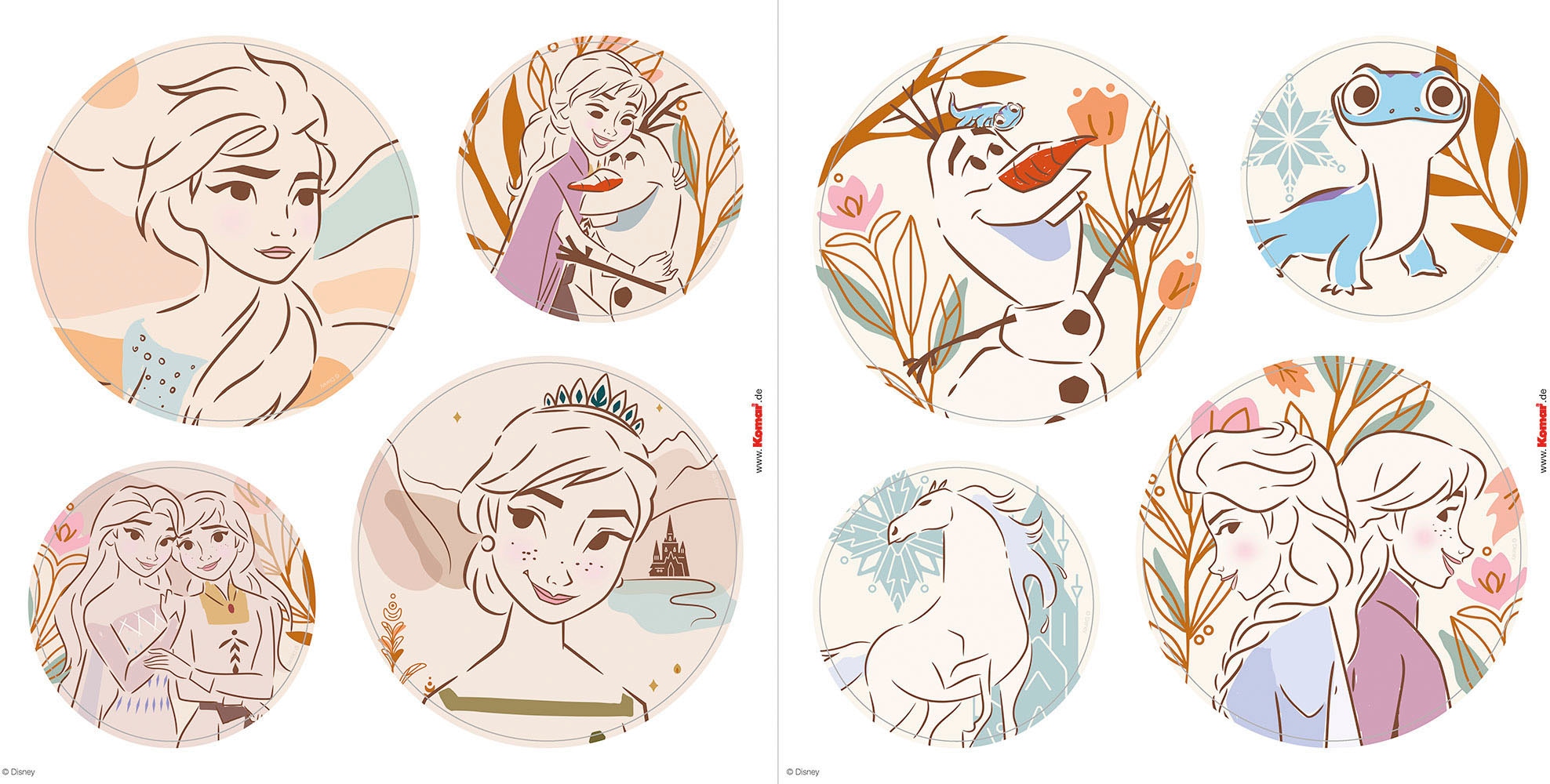 Komar Autocollant mural »Frozen Destiny - Grösse 50 x 70 cm« selbstklebend, Wandsticker, Kinderzimmer