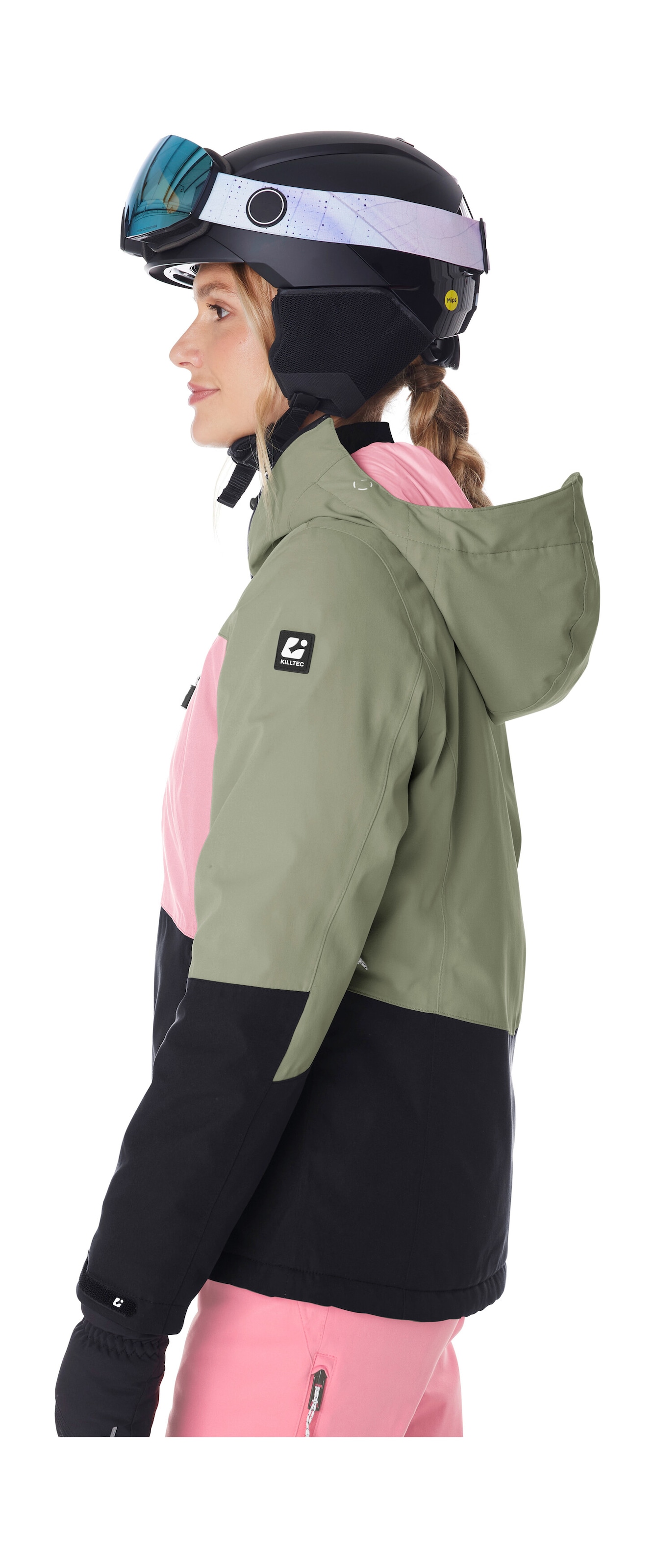 Killtec Veste de ski »KSW 277 WMN SKI JCKT« Veste femme imperméable avec pare-neige, réglable et respirante