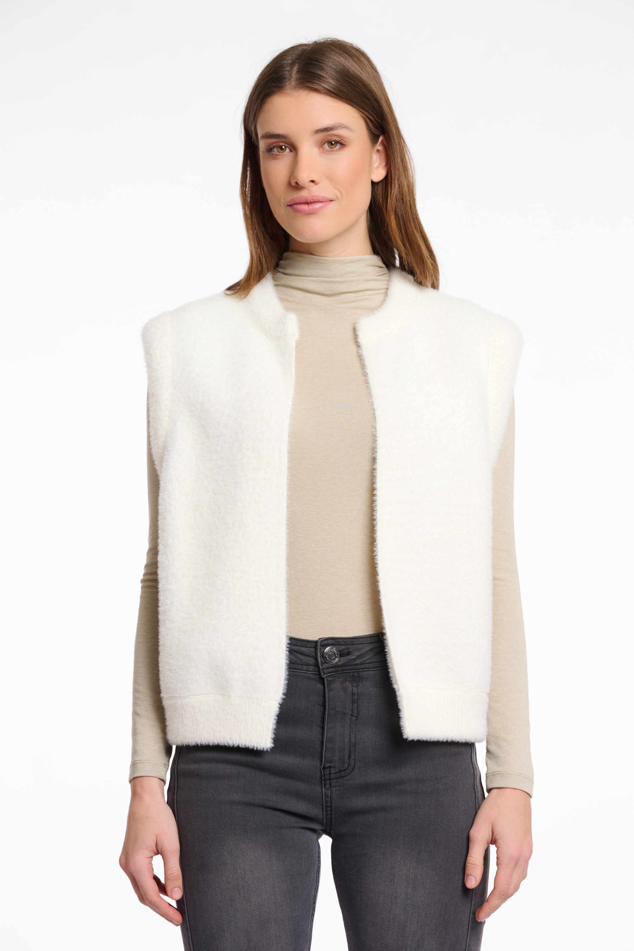 Rino & Pelle Kurzweste »ELONA« mit Bündchen