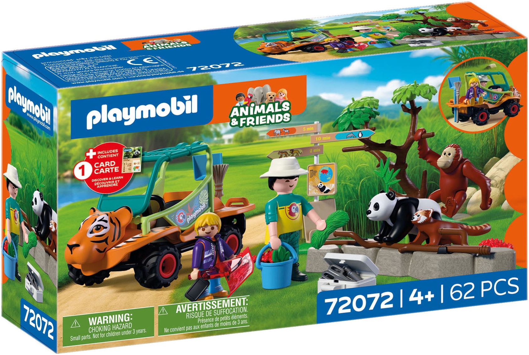 Playmobil® Jeu de construction »Zoo: Tierpflegermobil (72072), Animals & Friends« Made in Europe