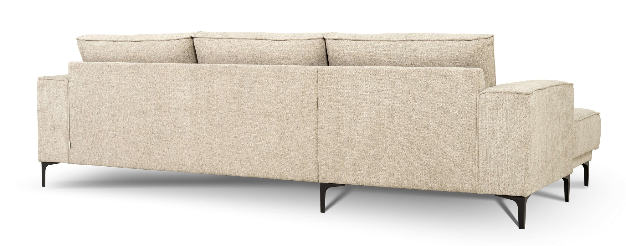 GOODproduct Ecksofa »Polsterecke, Sofa, Oland mit modernem Chenille-Bezug« L-Form, 280 cm, Wellenunterfederung, Skandi-Design, Metallfüsse