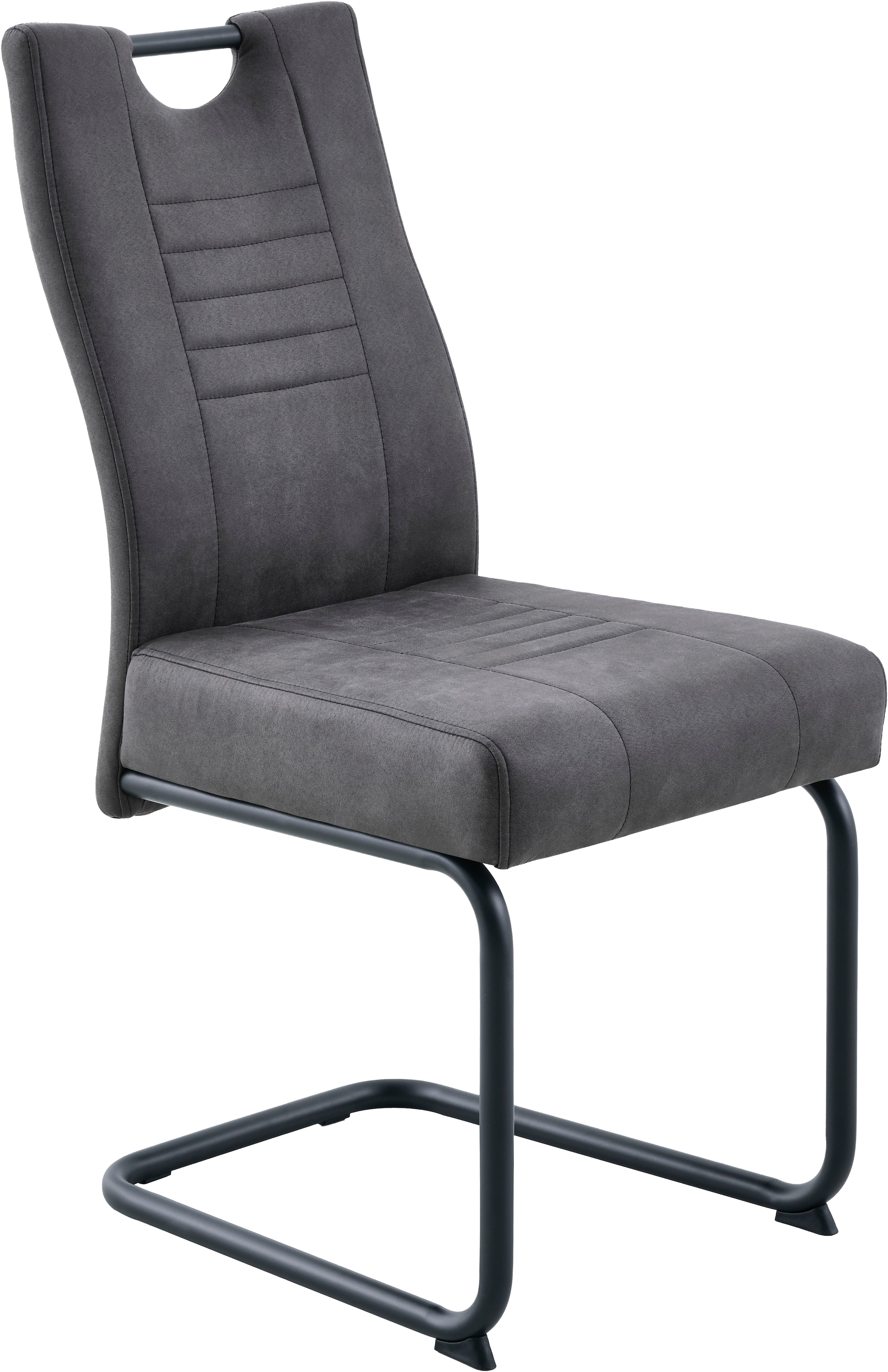 GOODproduct »"Altona", Esstisch ausziehbar plus 6 Stühle, TOPSELLER!« Esstisch ausziehbar 140 - 180 cm, 6 Freischwinger, 7 tlg. tlg. Säulentisch 140-180x90 cm, Stuhl mit Federkorb, 140 kg belastbar