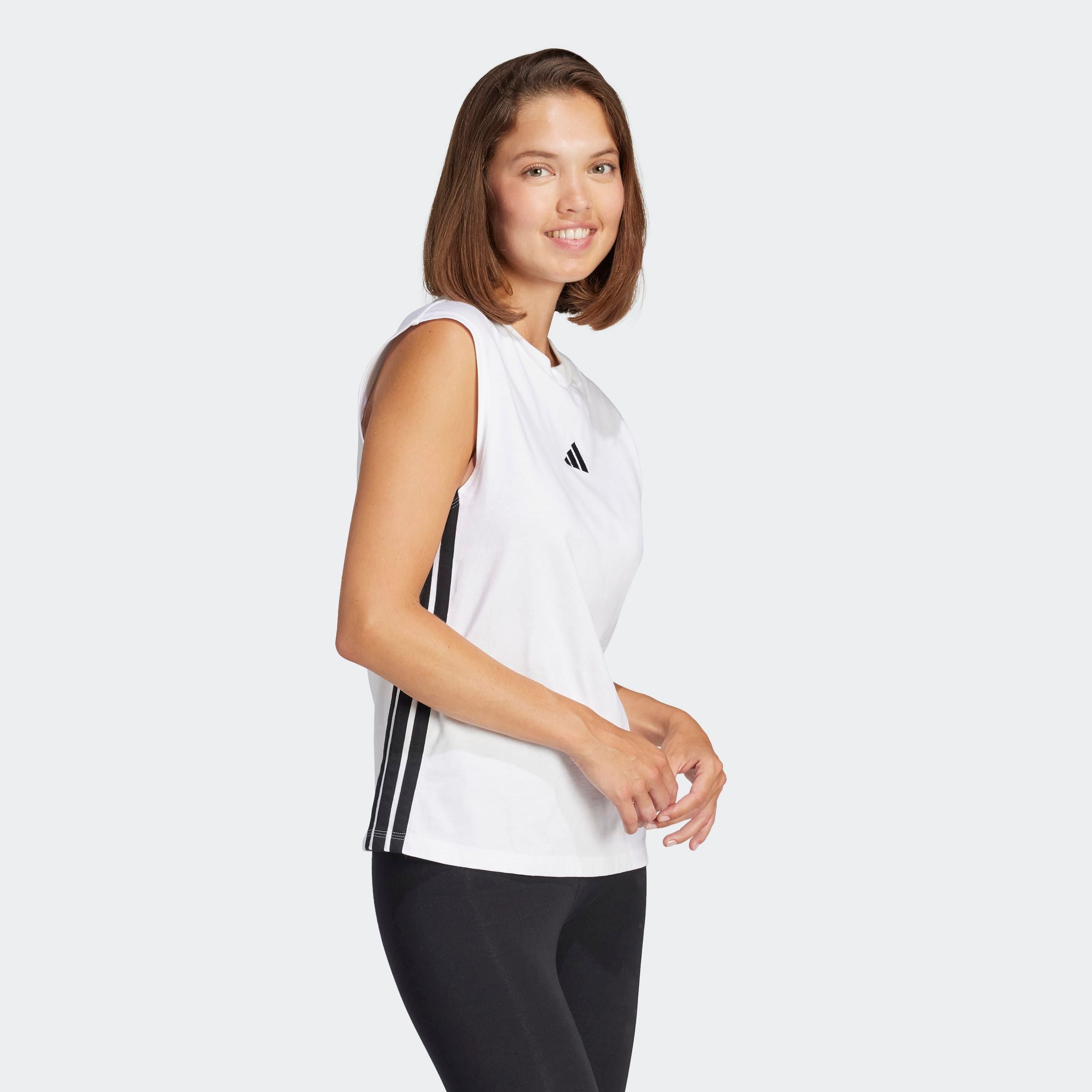 adidas Sportswear Tanktop »ESSENTIALS 3-STREIFEN COTTON LIFESTYLE«