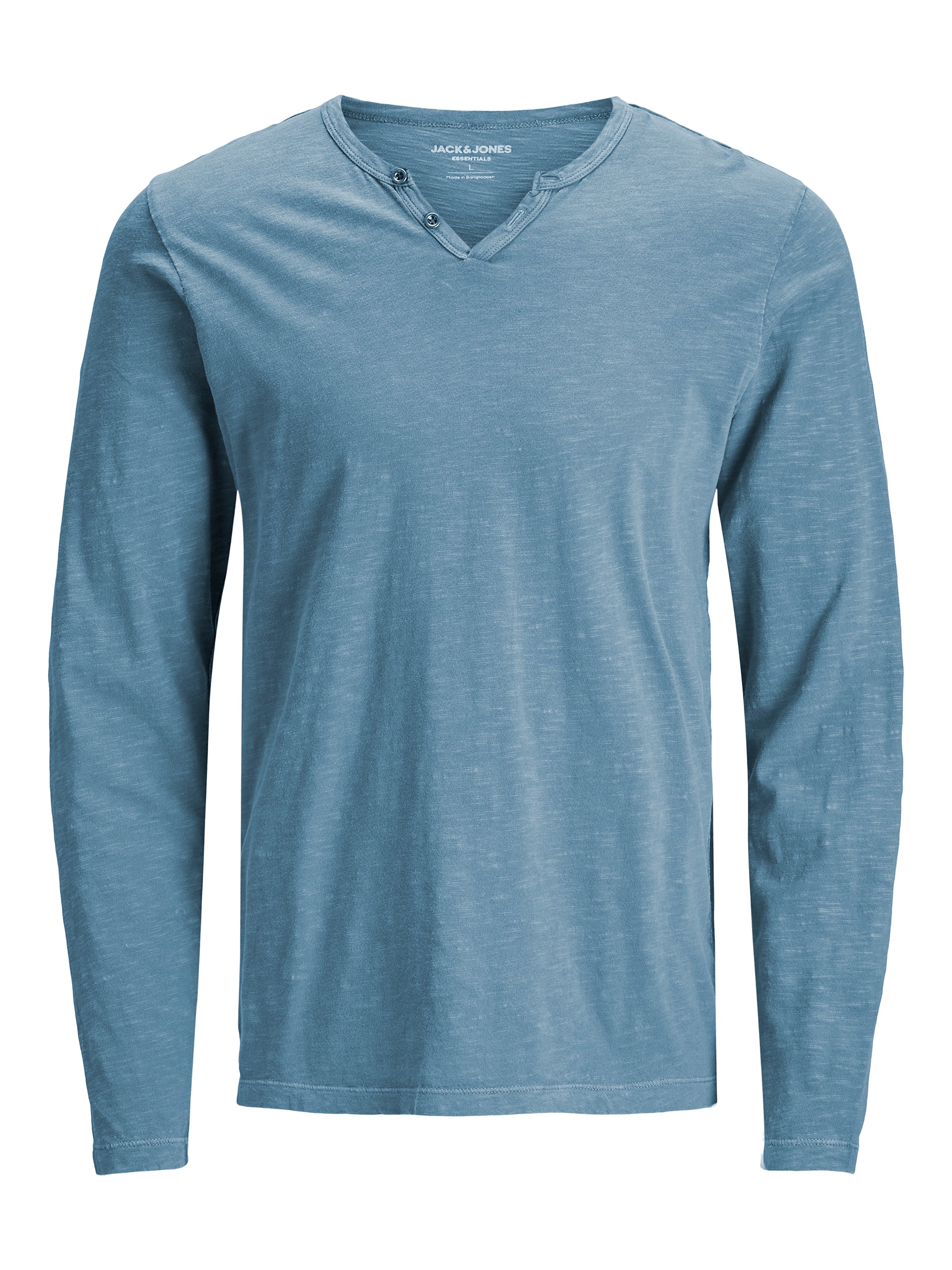 Jack & Jones Polo à manches longues »JJESPLIT NECK TEE LS NOOS« coton, coupe régulière