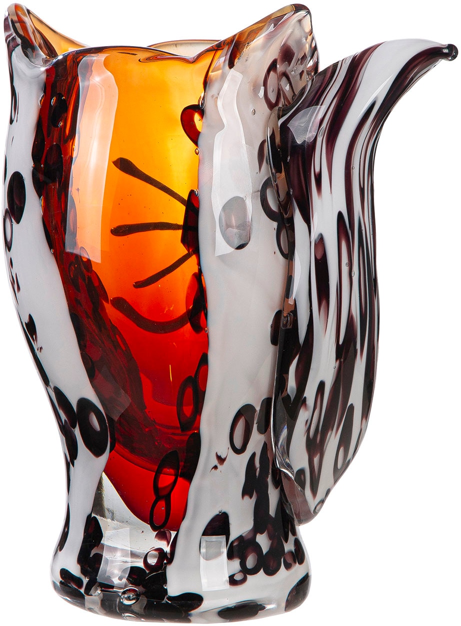 GILDE Vase de table »Gesichtsvase Katze Cat braun H. 27 cm«