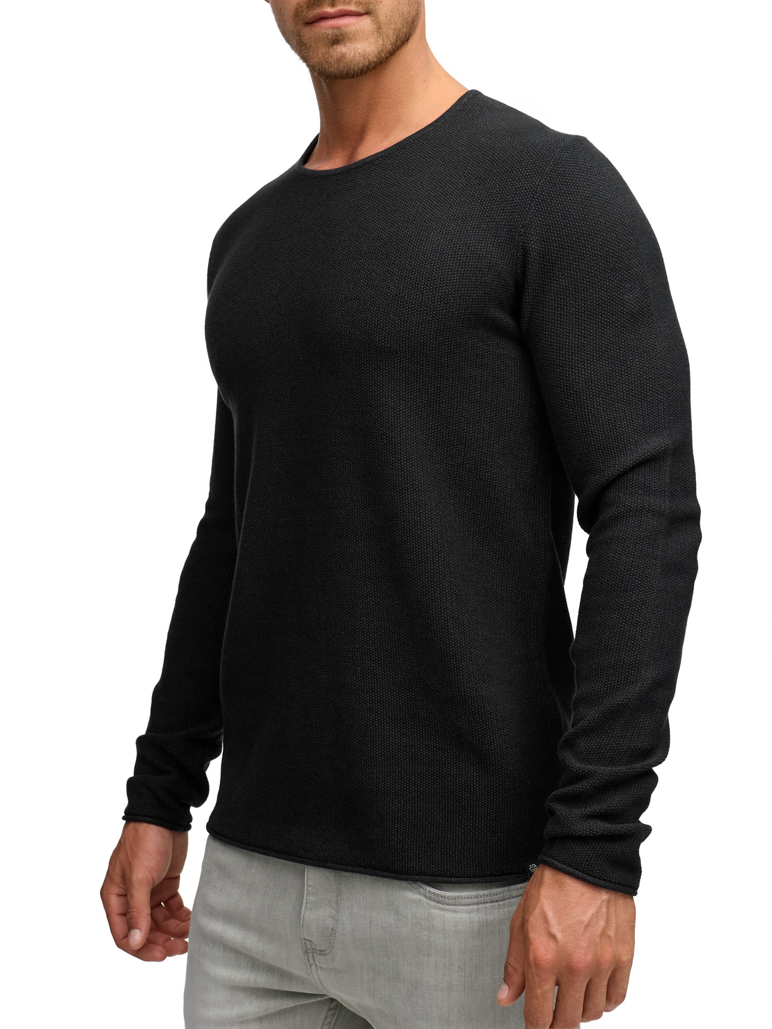 Indicode Pull à col rond »Kristian«