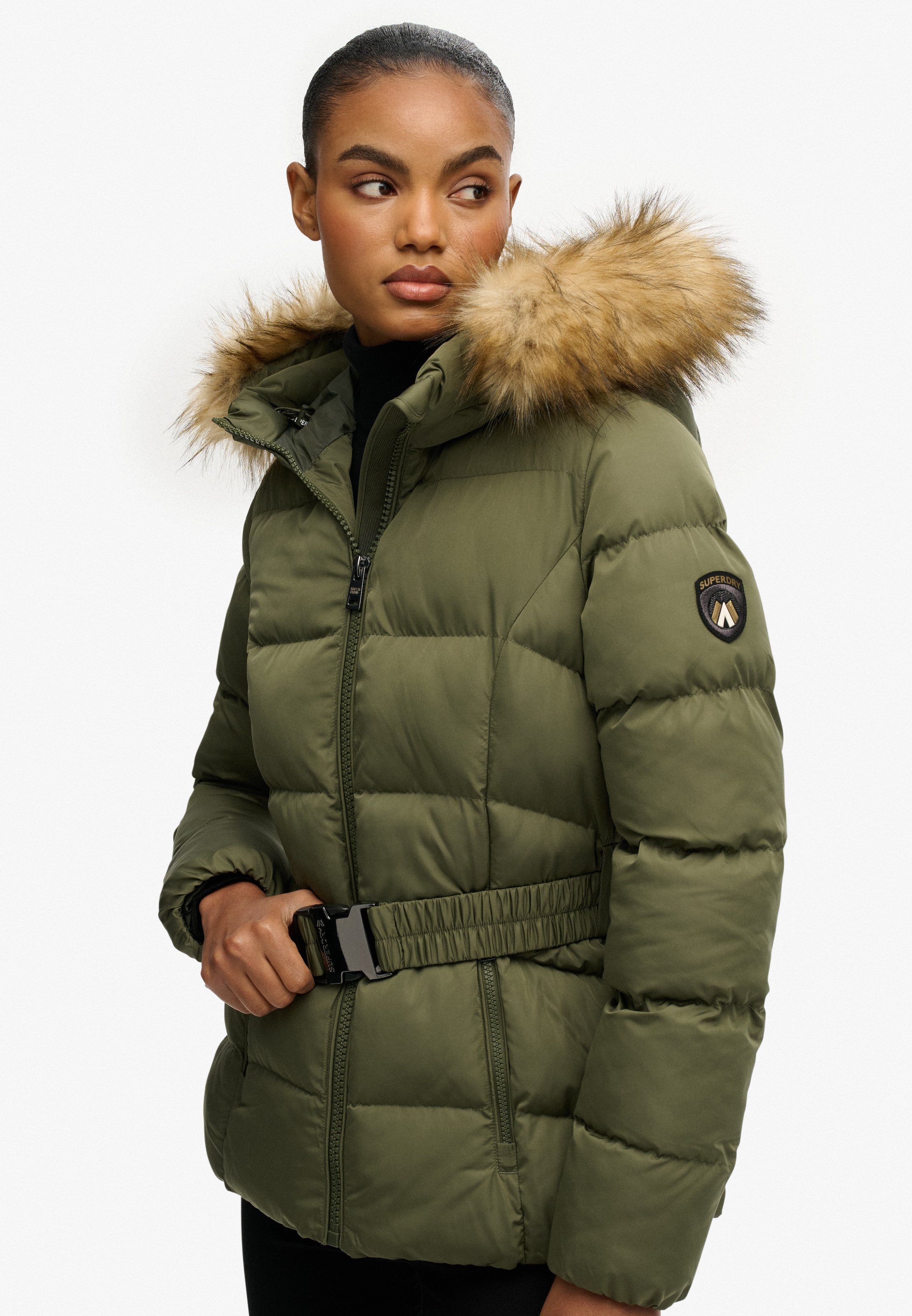Superdry Veste matelassée »FUJI BELTED PUFFER« mit Kapuze