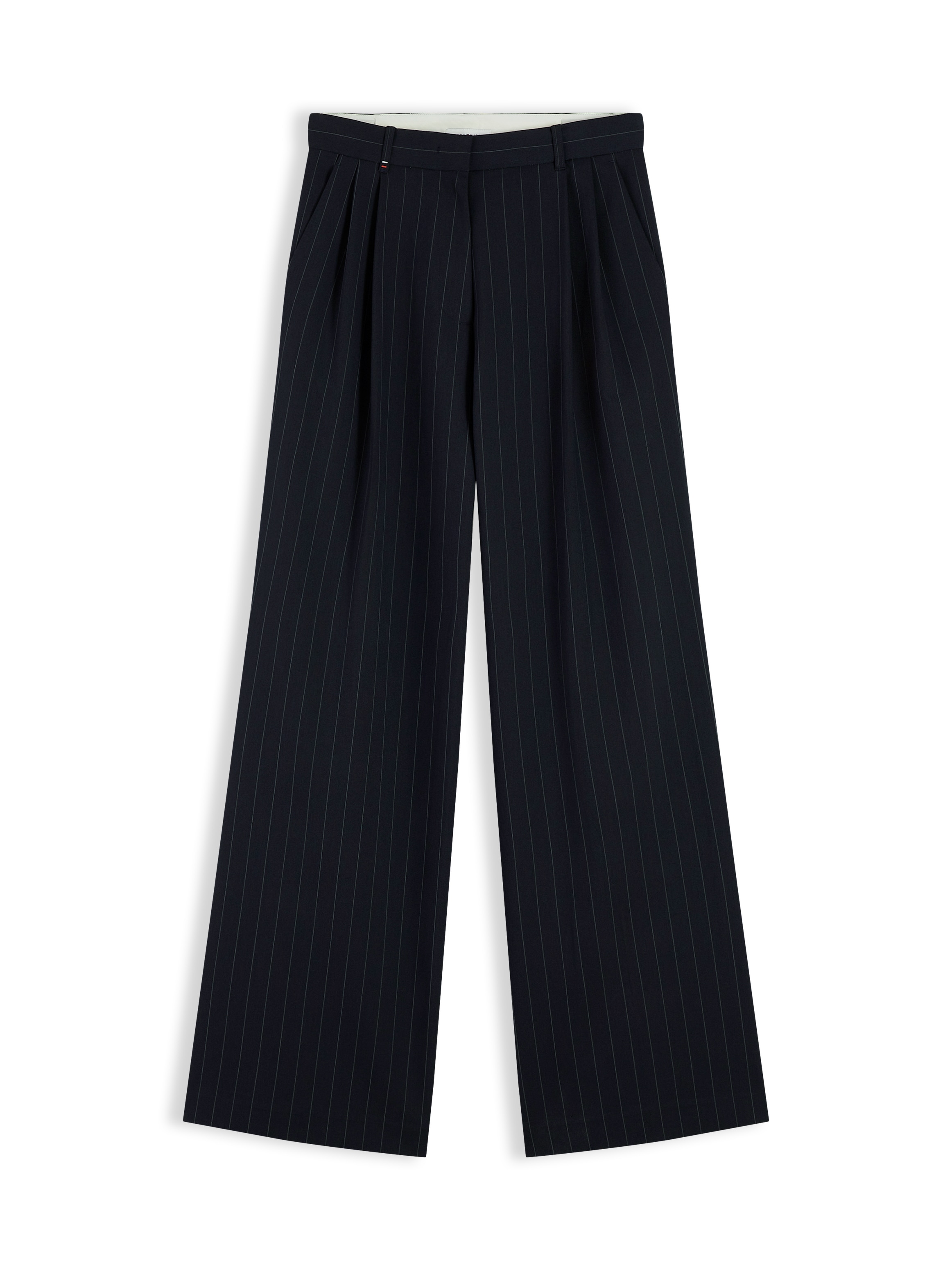 Tommy Hilfiger Pantalon de costume »VISCOSE BLEND WIDE LEG«  Materialmix, lässig geschnitten