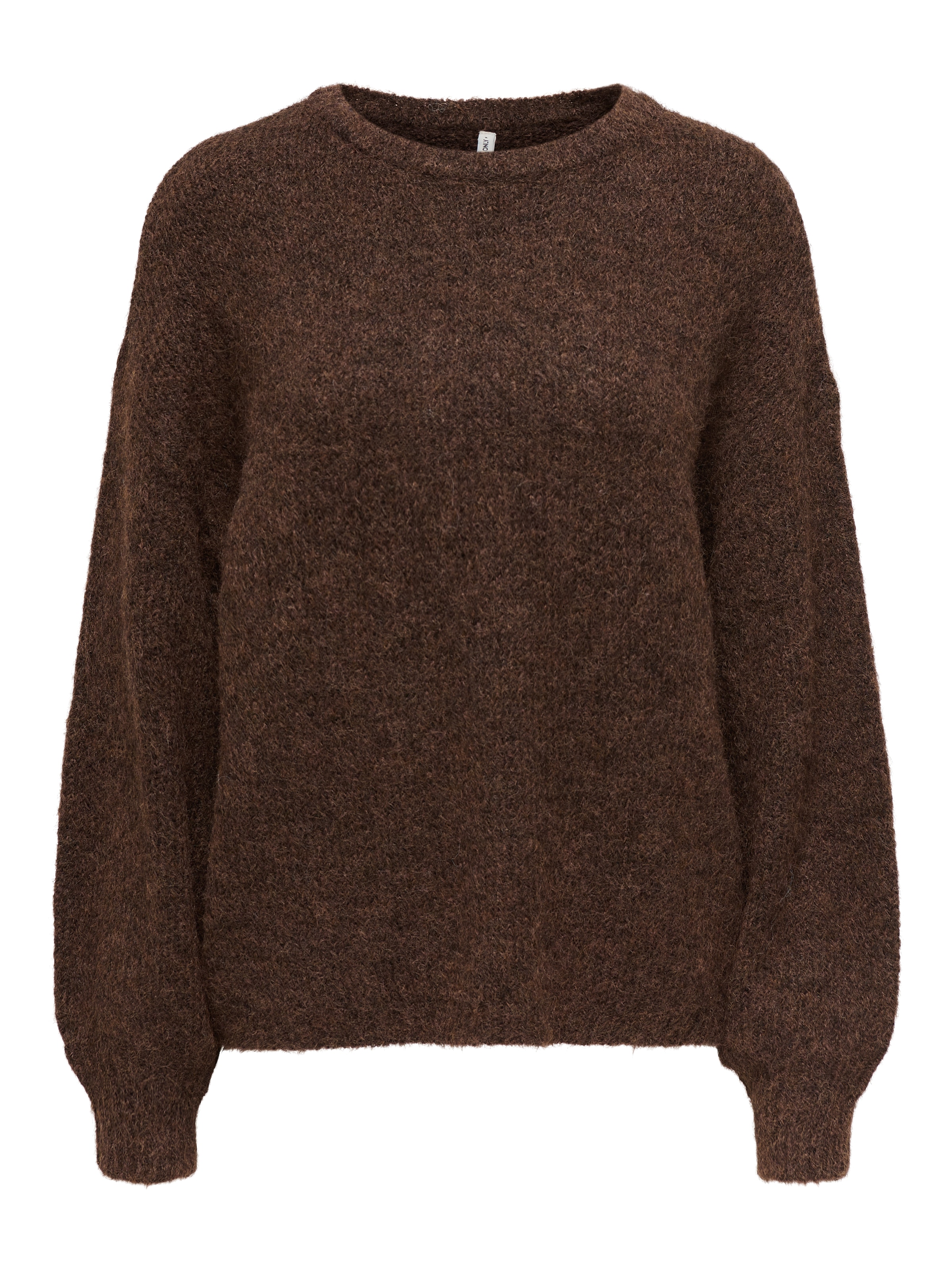 ONLY Strickpullover »ONLNELLIE LS O-NECK KNT NOOS« Materialmix, regular fit
