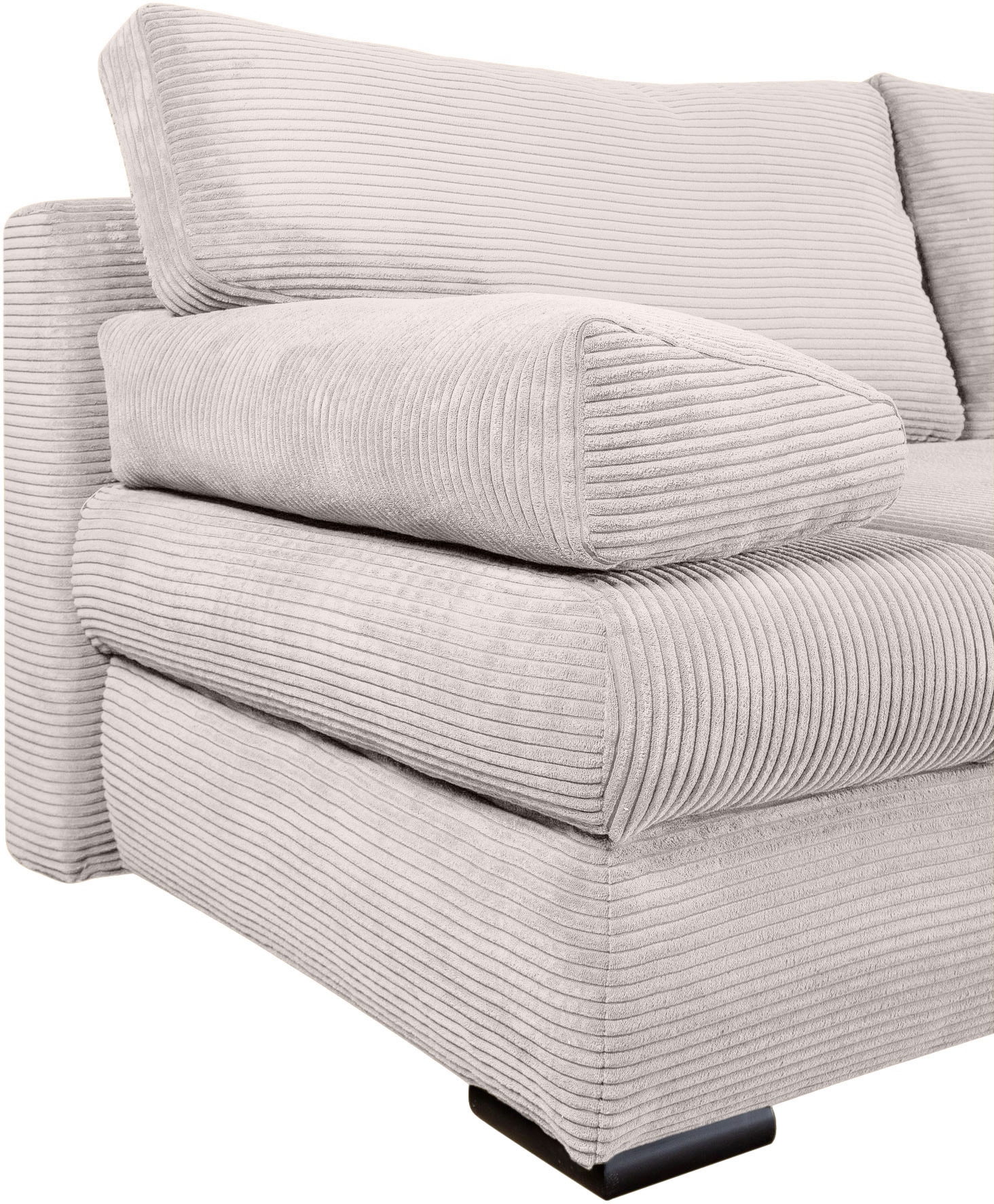 COLLECTION AB Canapé-lit »Tina, B: 200 cm, Liegefl. 146x200 cm« Bettfunktion, Bettkasten & 2 Armlehnenkissen, Federkern