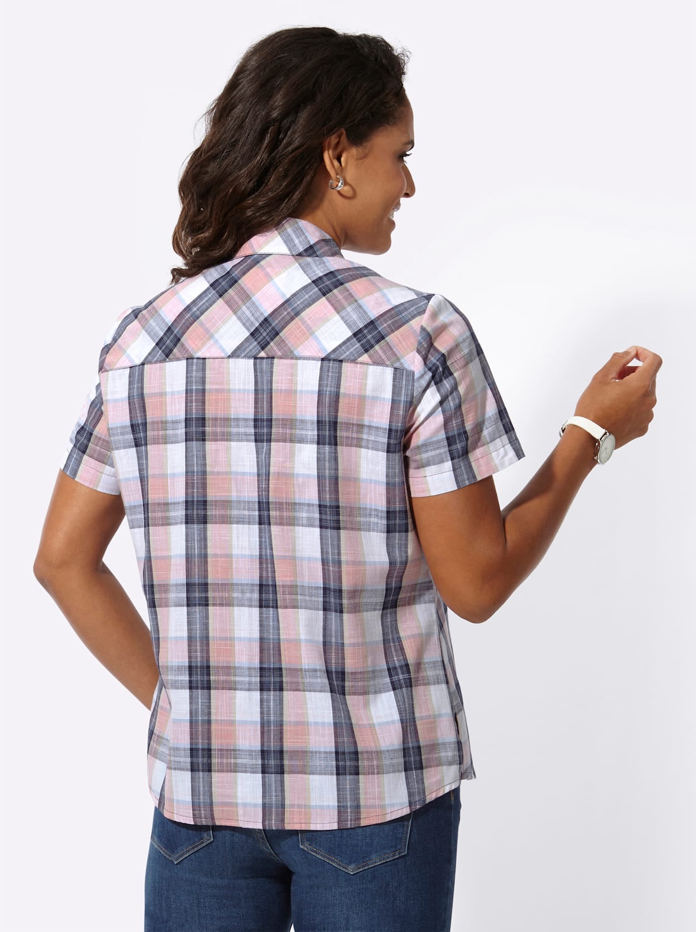 Casual Looks Blouse à carreaux