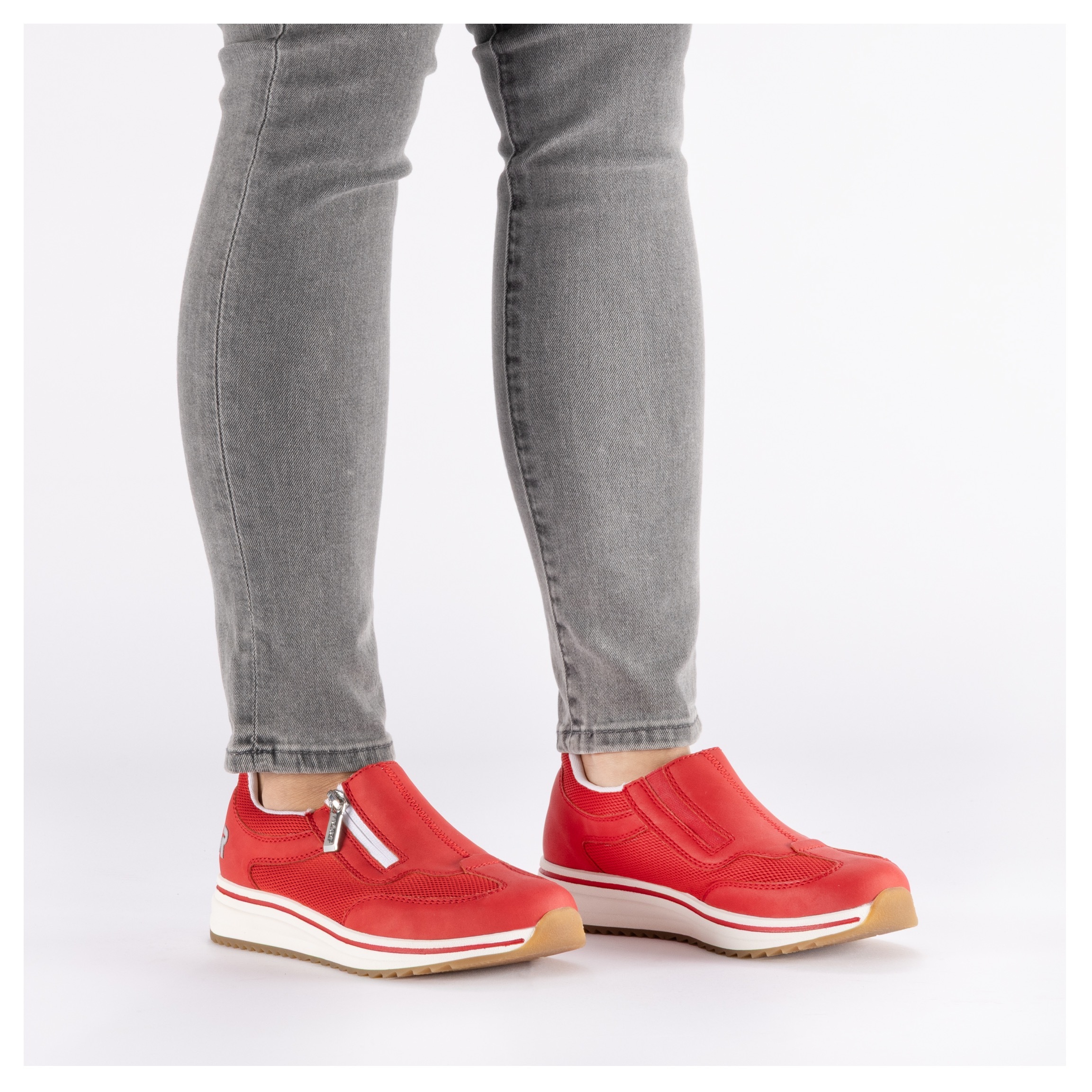 Rieker Slipper  Slip-on Sneaker, Halbschuh, Freizeitschuh mit Reissverschluss