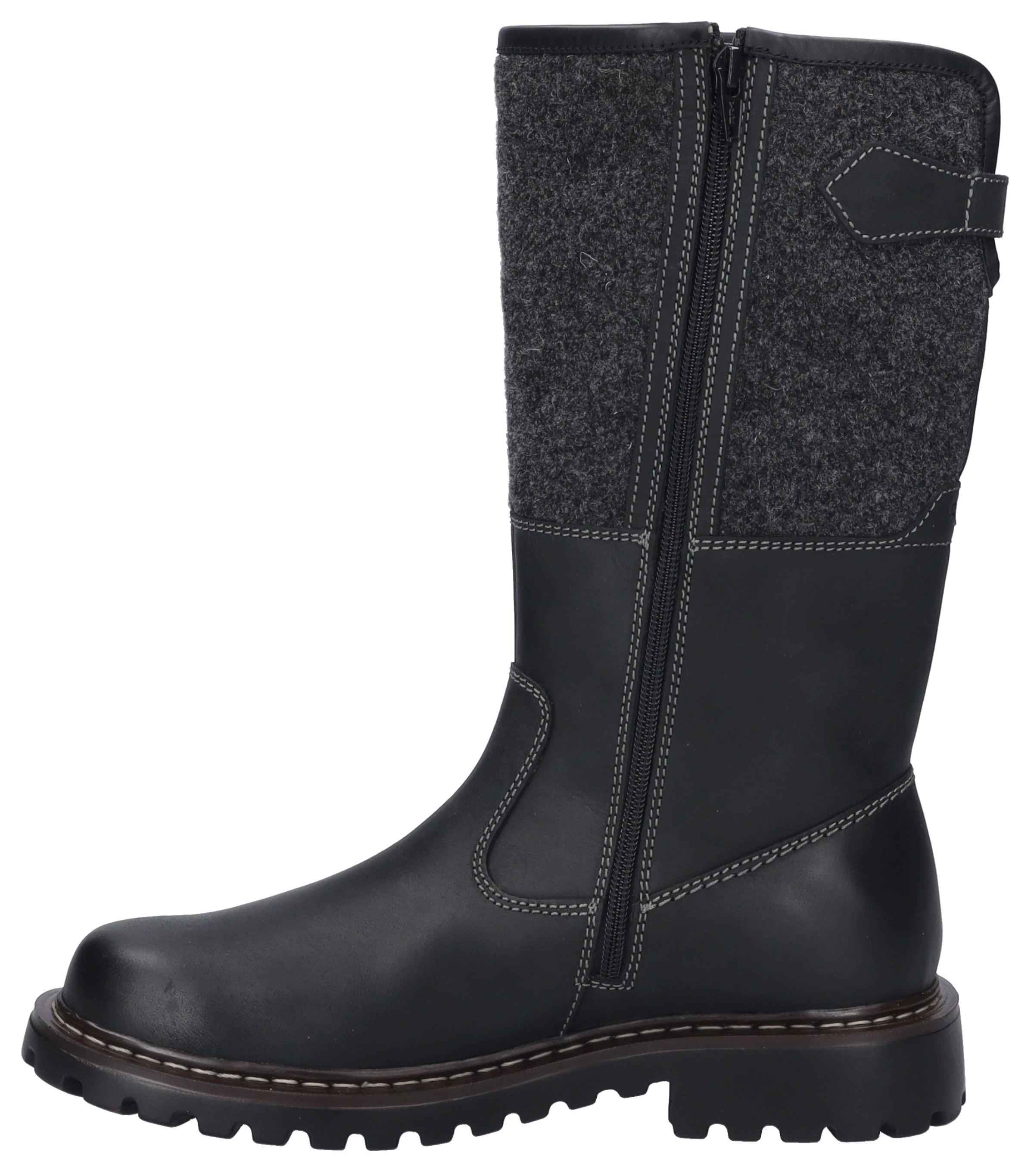 Josef Seibel Bottes d'hiver »Chance 41«  bottes biker, bottes à lacets, bottes neige doublées en peau de mouton