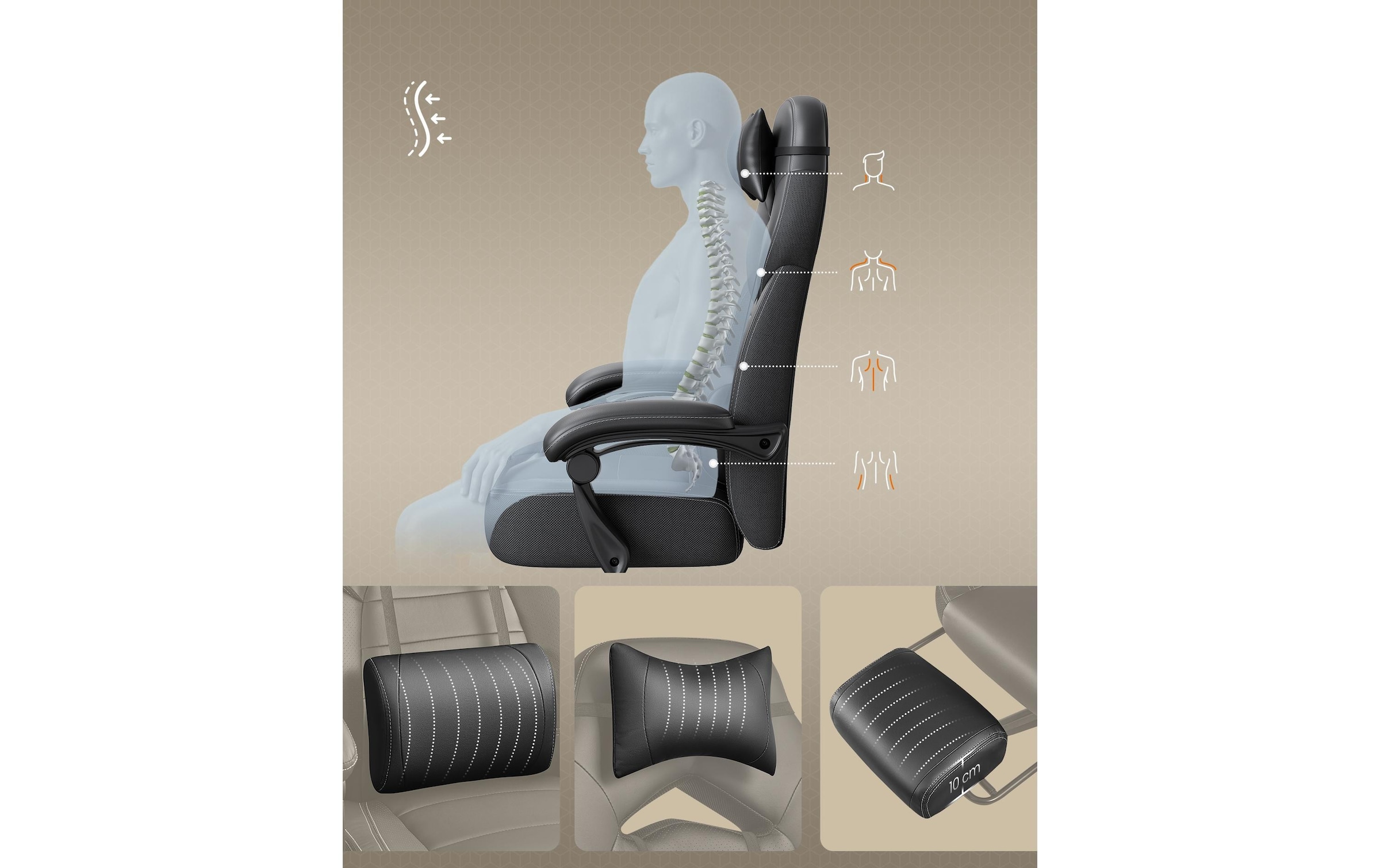 SONGMICS Chaise de jeu »70 x 64 x 128 cm« ()