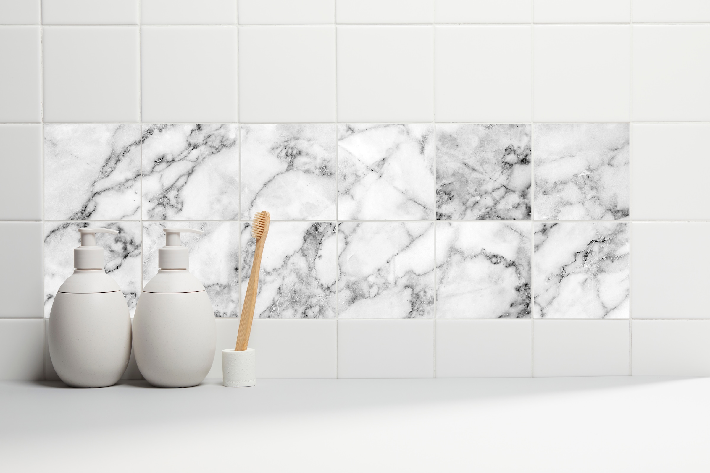 queence Fliesenaufkleber »Marmor« Stickerfliesen, selbstklebend, Sticker, 12er Set