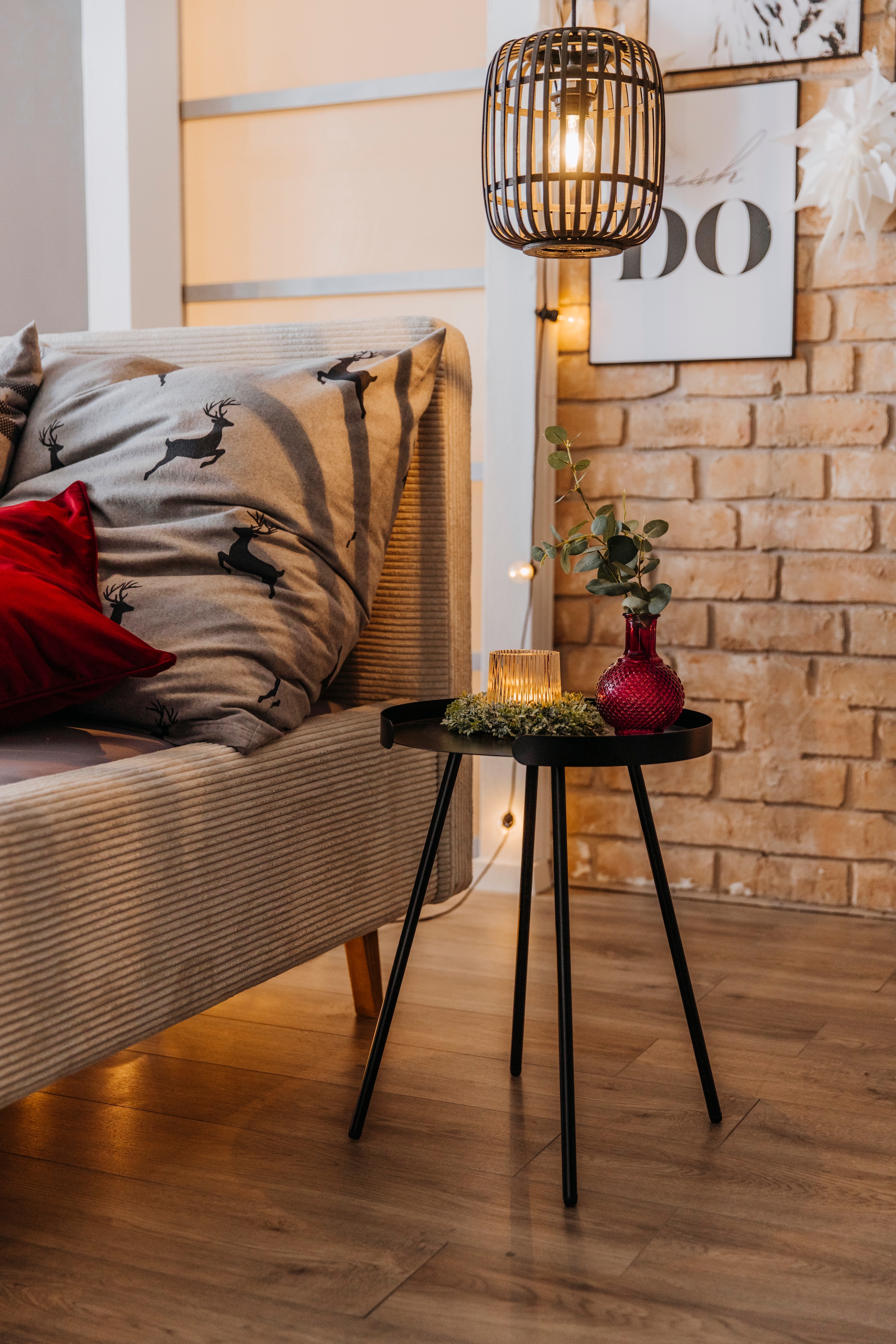 Creativ deco Beistelltisch 1 Stk. tlg. auch ideal als Ablage für Deko, aus Metall, Höhe ca. 53 cm