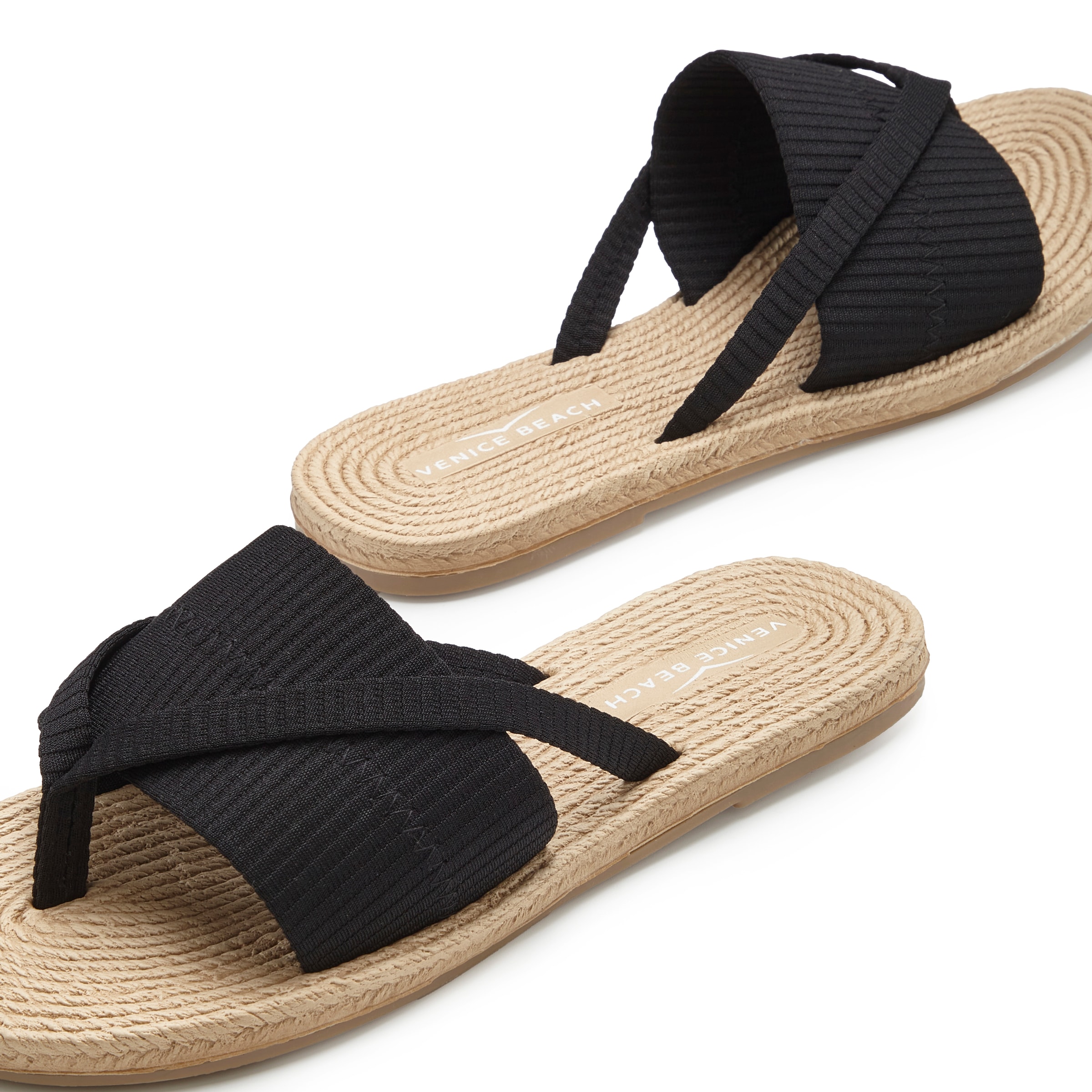 Venice Beach Badeschuh »Badepantolette, Badelatsche, Badezehentrenner, Sandale, Mule«  NEU Pantolette, Zehentrenner mit wasserabweisender und leichter Sohle