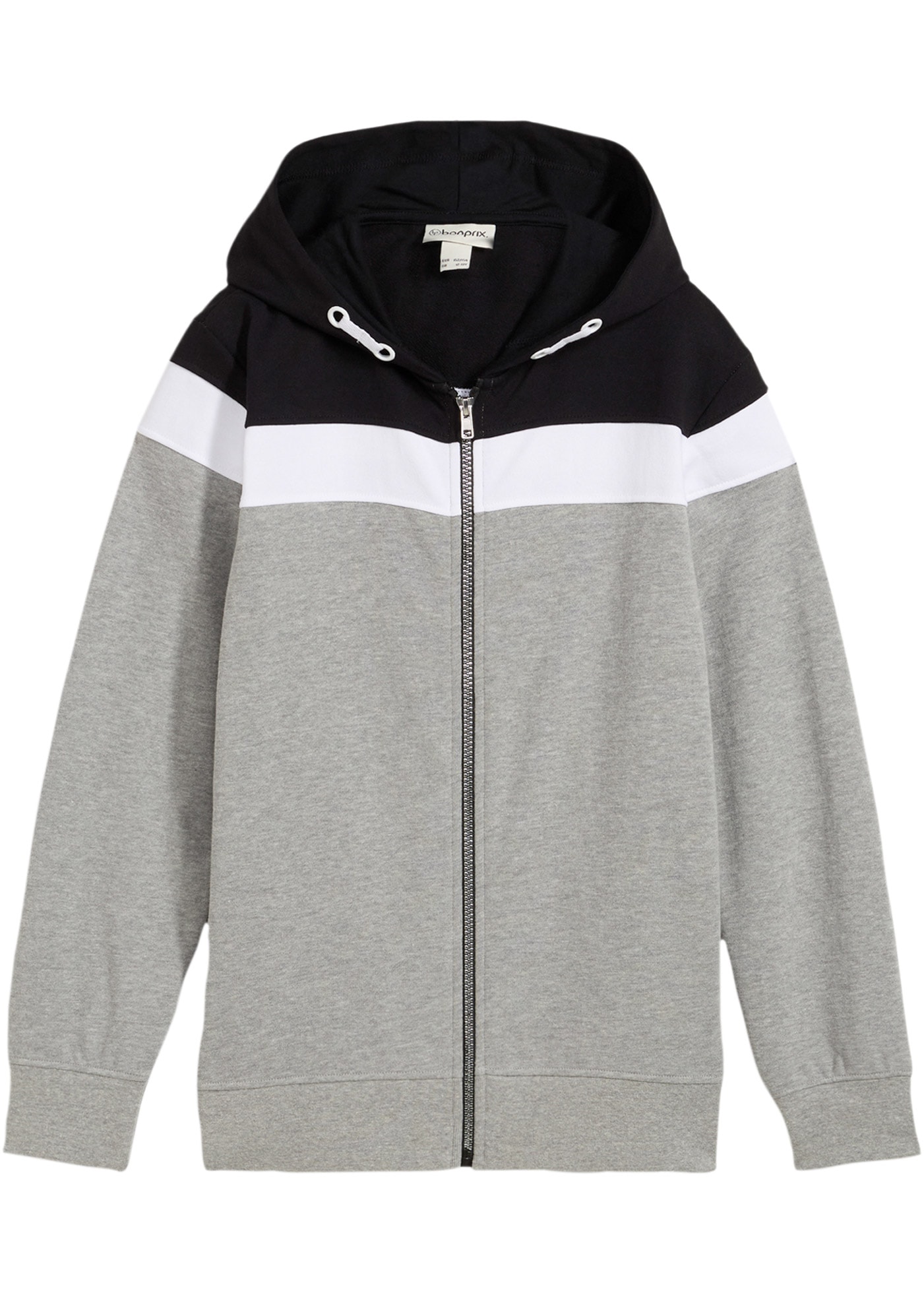 bonprix Sweat à capuche avec capuche, pour printemps et été, manches longues