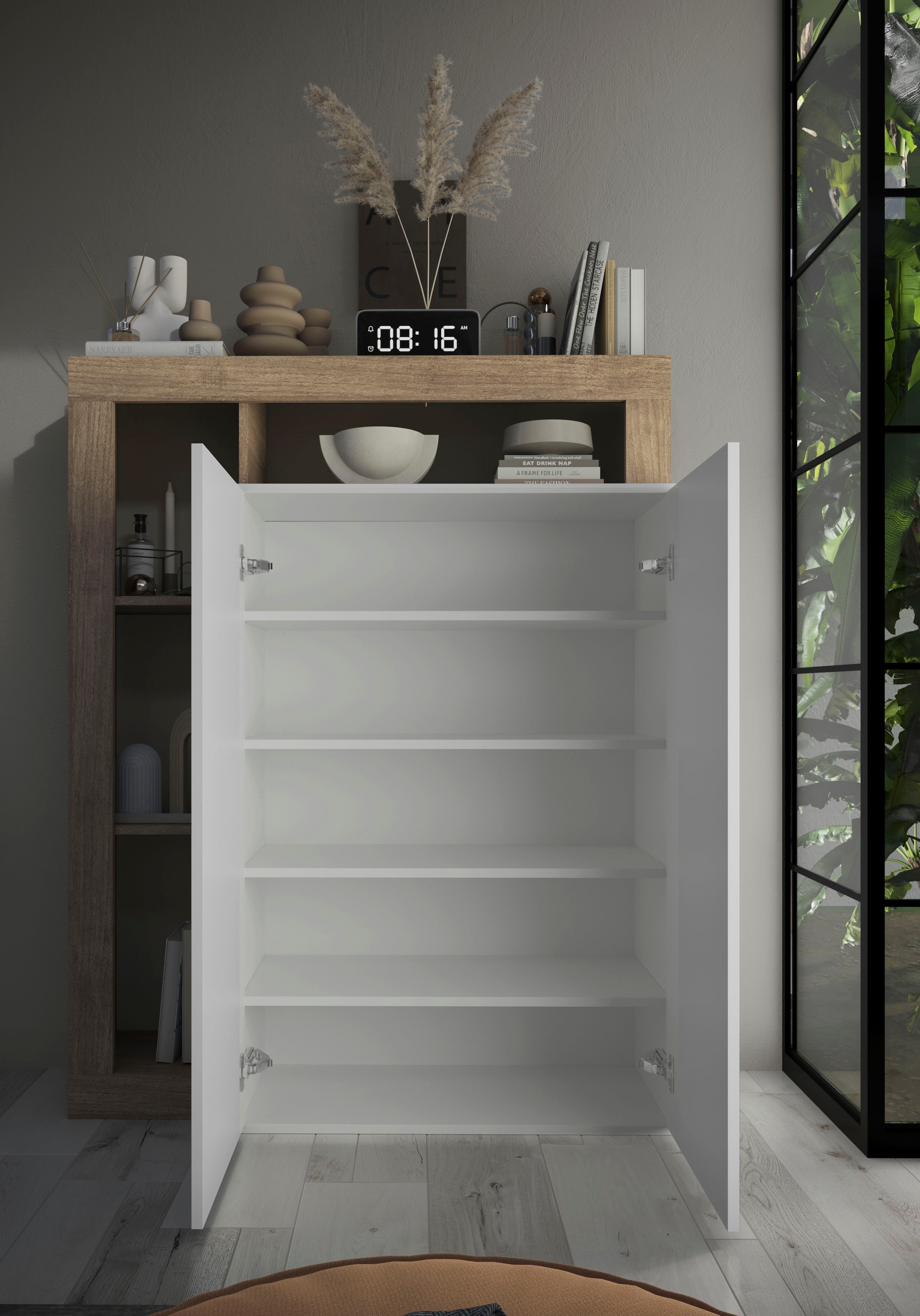 Home affaire Armoire à chaussures »Hamburg, Breite 108 cm« Höhe 138 cm