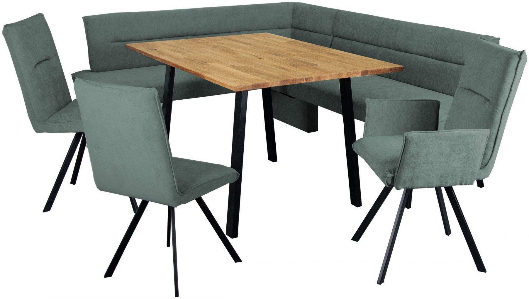 GOODproduct Chaise avec accoudoirs »Sava« (Set) 2 cuisMetallgestell