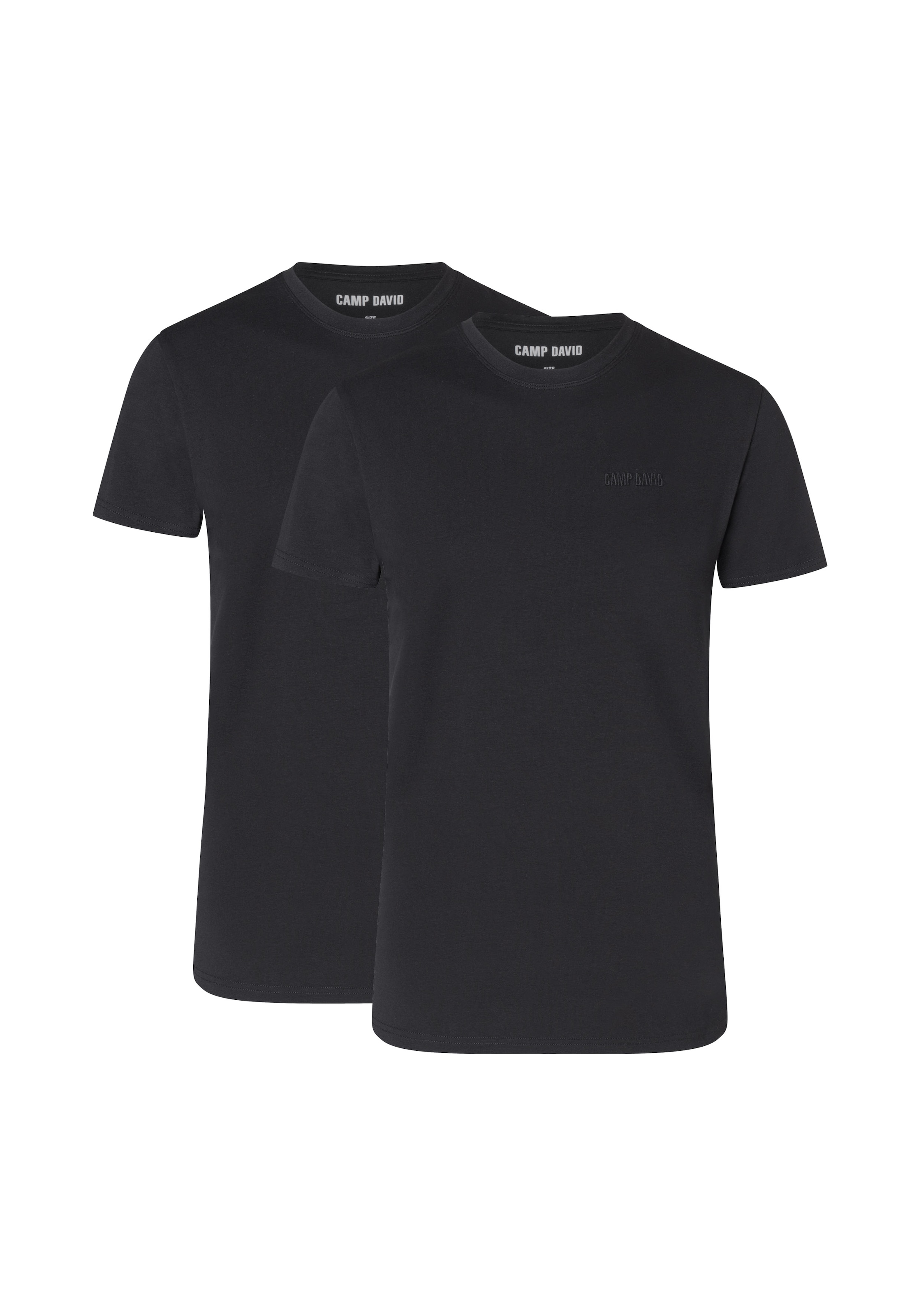 CAMP DAVID Sous-chemise »underwear« 2er Pack,  mit flacher Naht