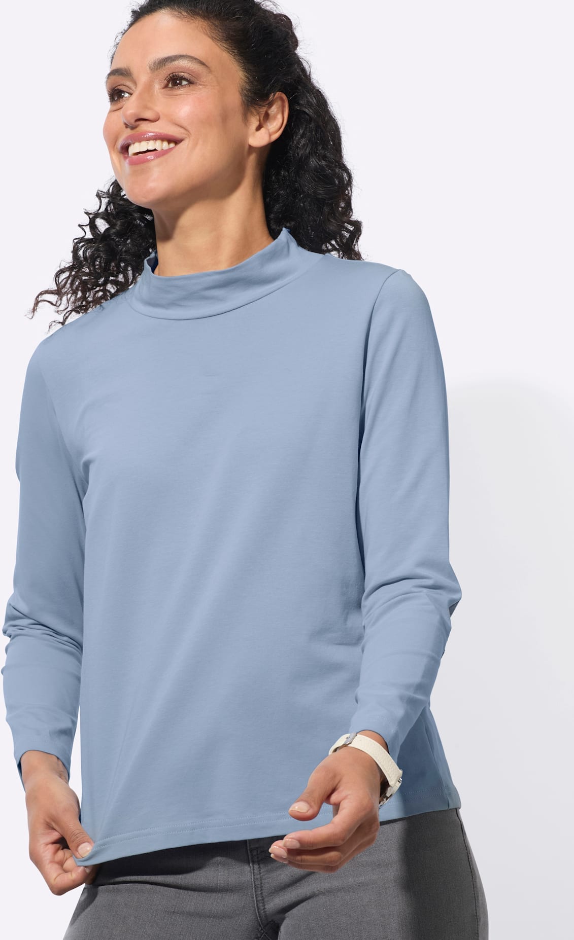 Inspirationen T-shirt à col montant »Stehkragen-Shirt« 1