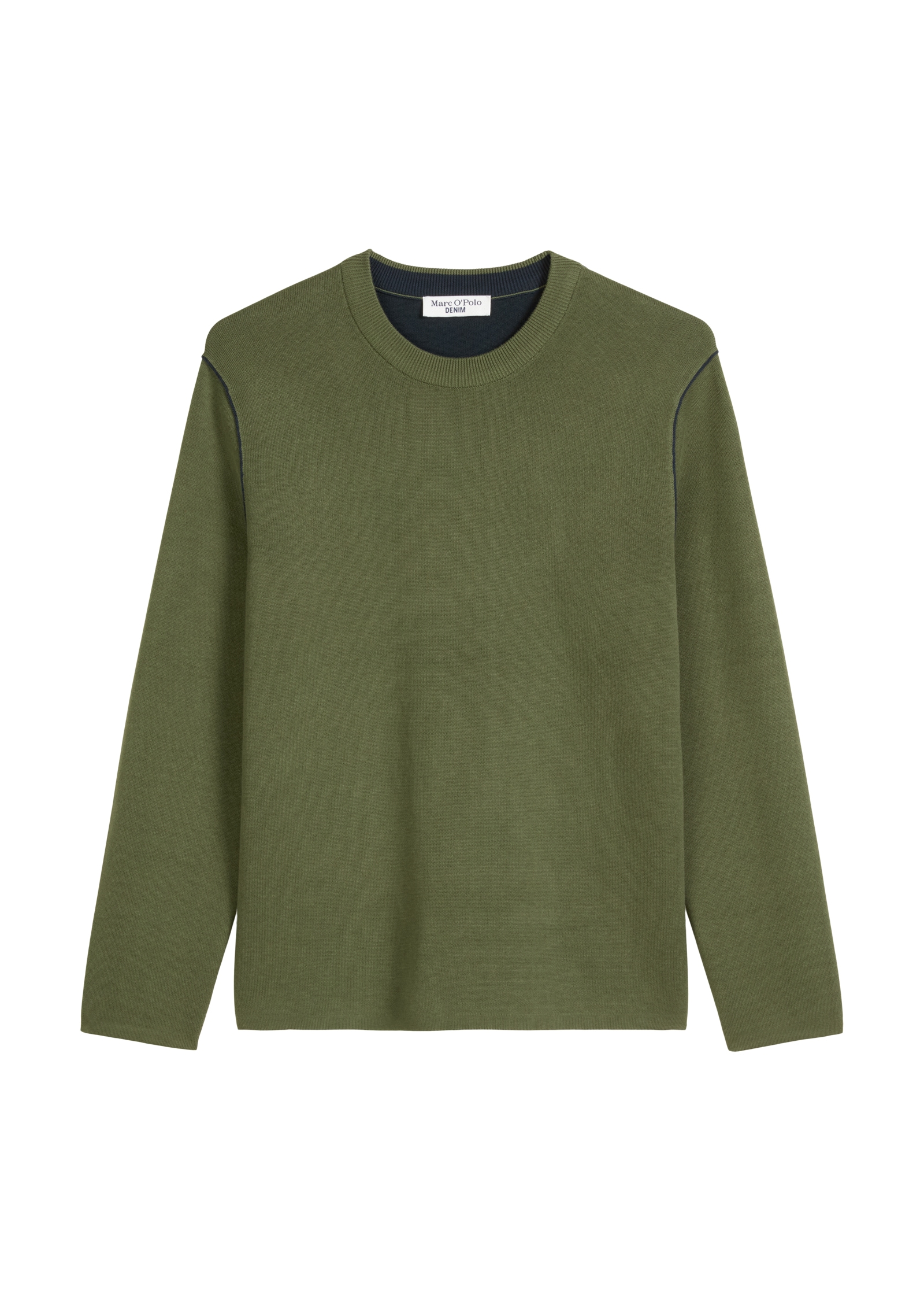 Marc O'Polo DENIM Pull à col rond regular fit, aus Double-Face-Cotton