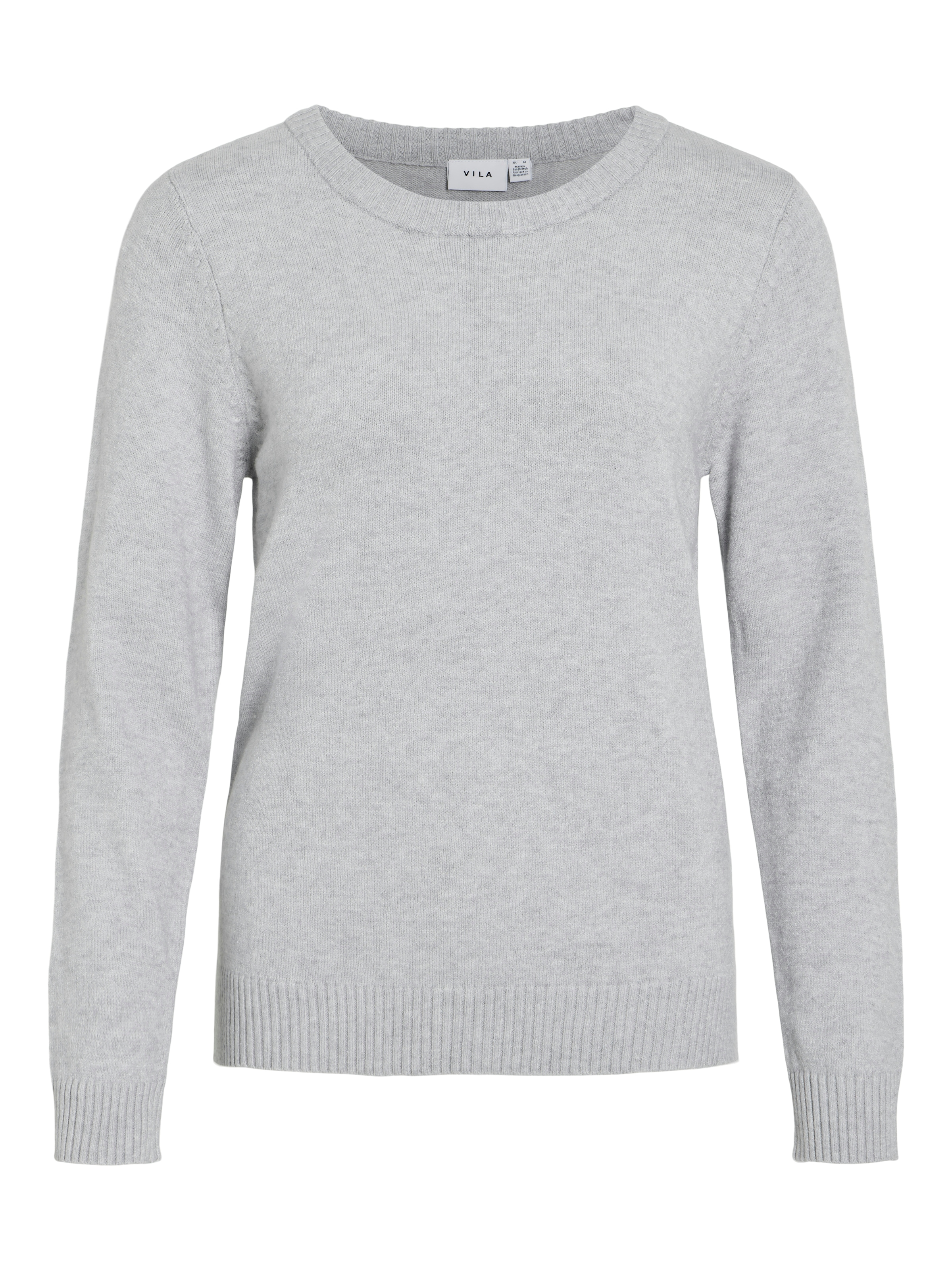 Vila Pull à col rond »VIRIL-O-PULLI« Feinstrick mit feinen Strickdetails