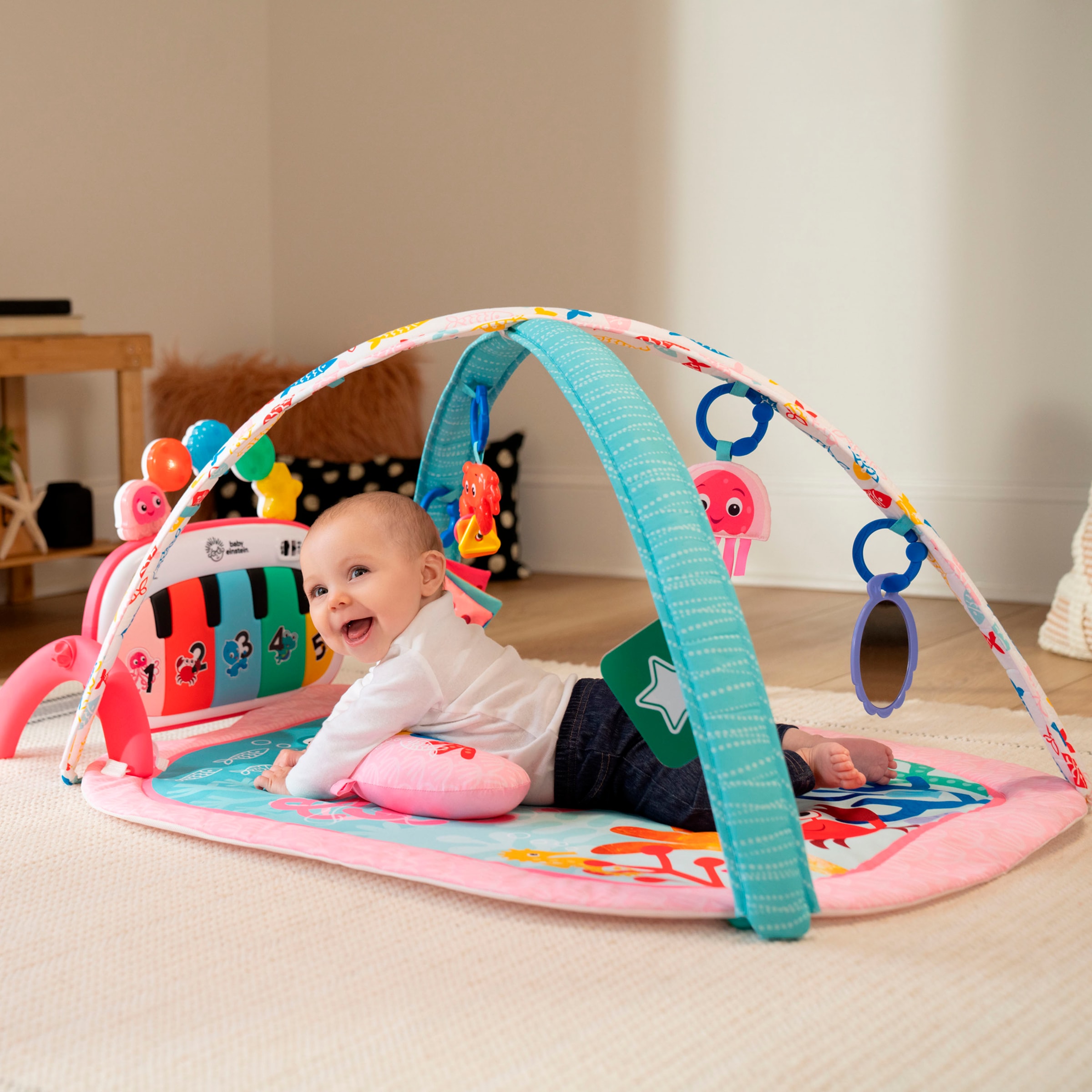 Baby Einstein Spielbogen »4-in-1 Kickin’ Tunes Jellyfish Jamboree Music & Language Discovery Gym« mit Soundeffekt